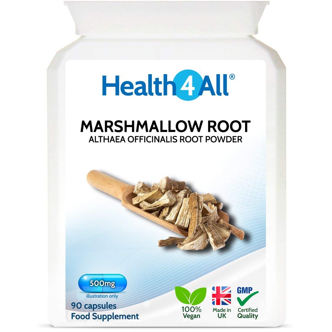 Health4AllMarshmallow Root 500mg 90 Capsules (V) 100% Vegan Free UK Delivery