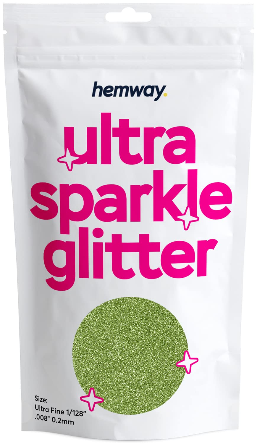 (Lime Green) - Hemway Lime Green Holographic Ultrafine Glitter 100g 100ml Cosmetic Safe 1/128" .008" 0.2mm