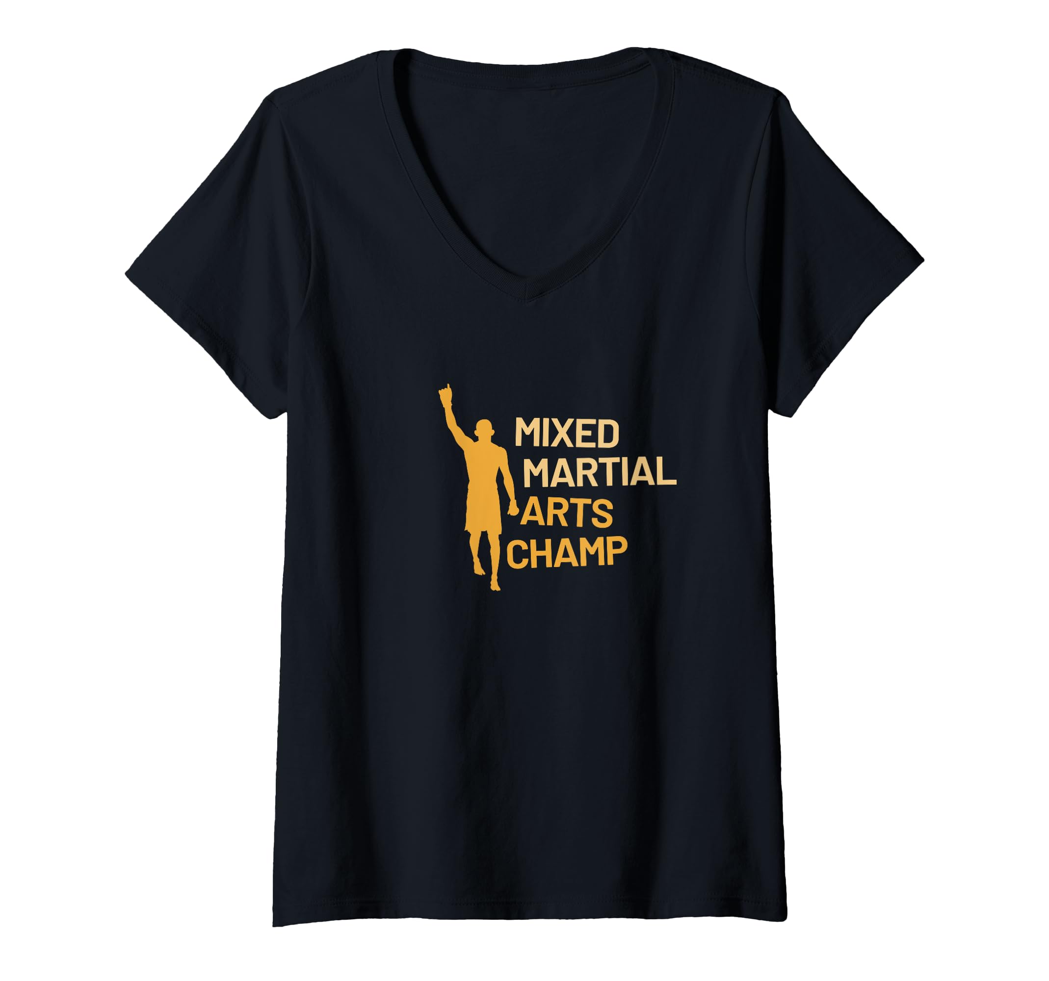 Womens Mixed Martial Arts Champ MMA V-Neck T-Shirt