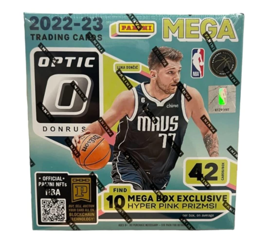 2022-23 Donruss Optic Basketball Trading Card Mega Box (Hyper Pink Prizms)