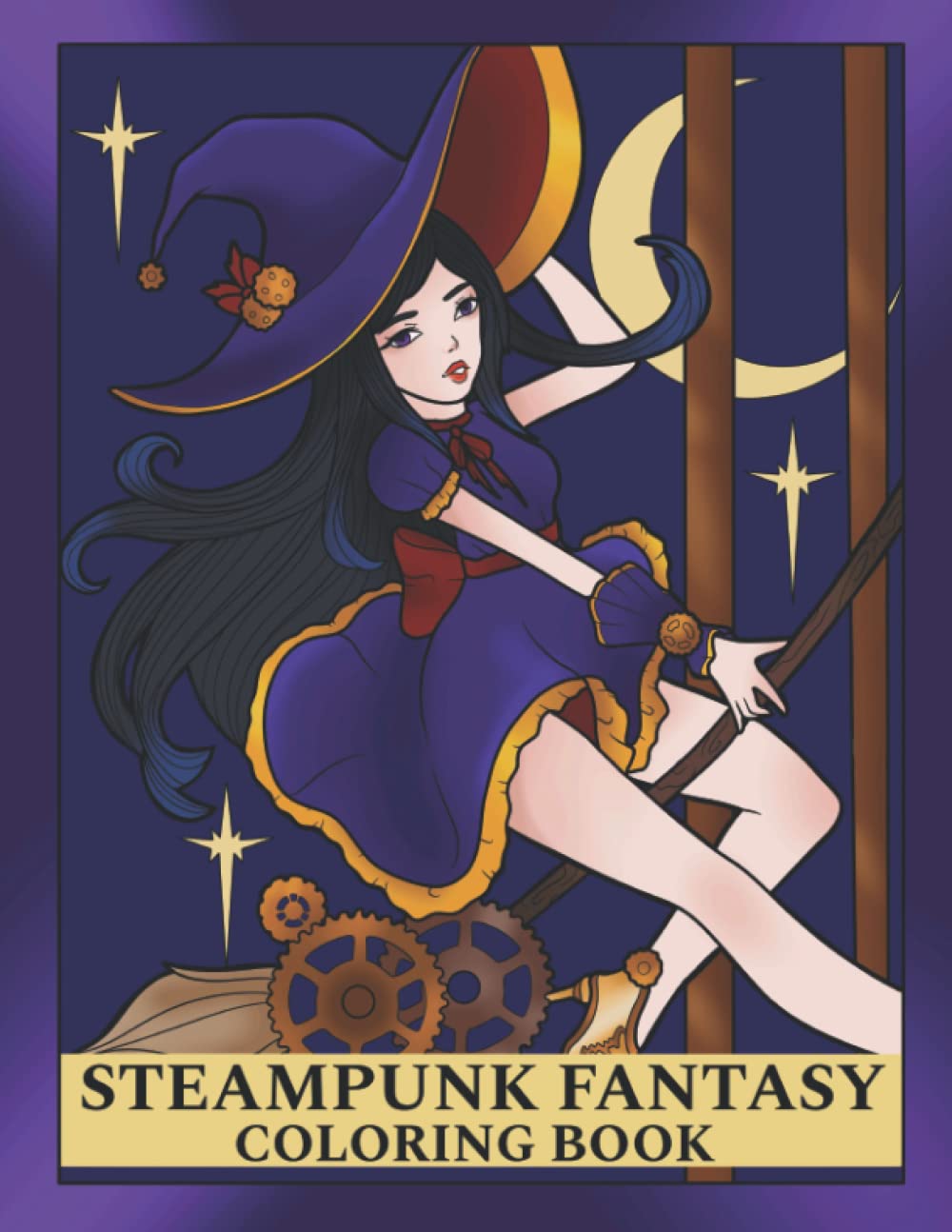 Steampunk Fantasy Coloring Book: Magical Wizards, Witches, Warriors And Elves Combined With The World Of Steampunk! For Kids And Teens. Also for ... Prefer An "Easy Style" Coloring Experience.