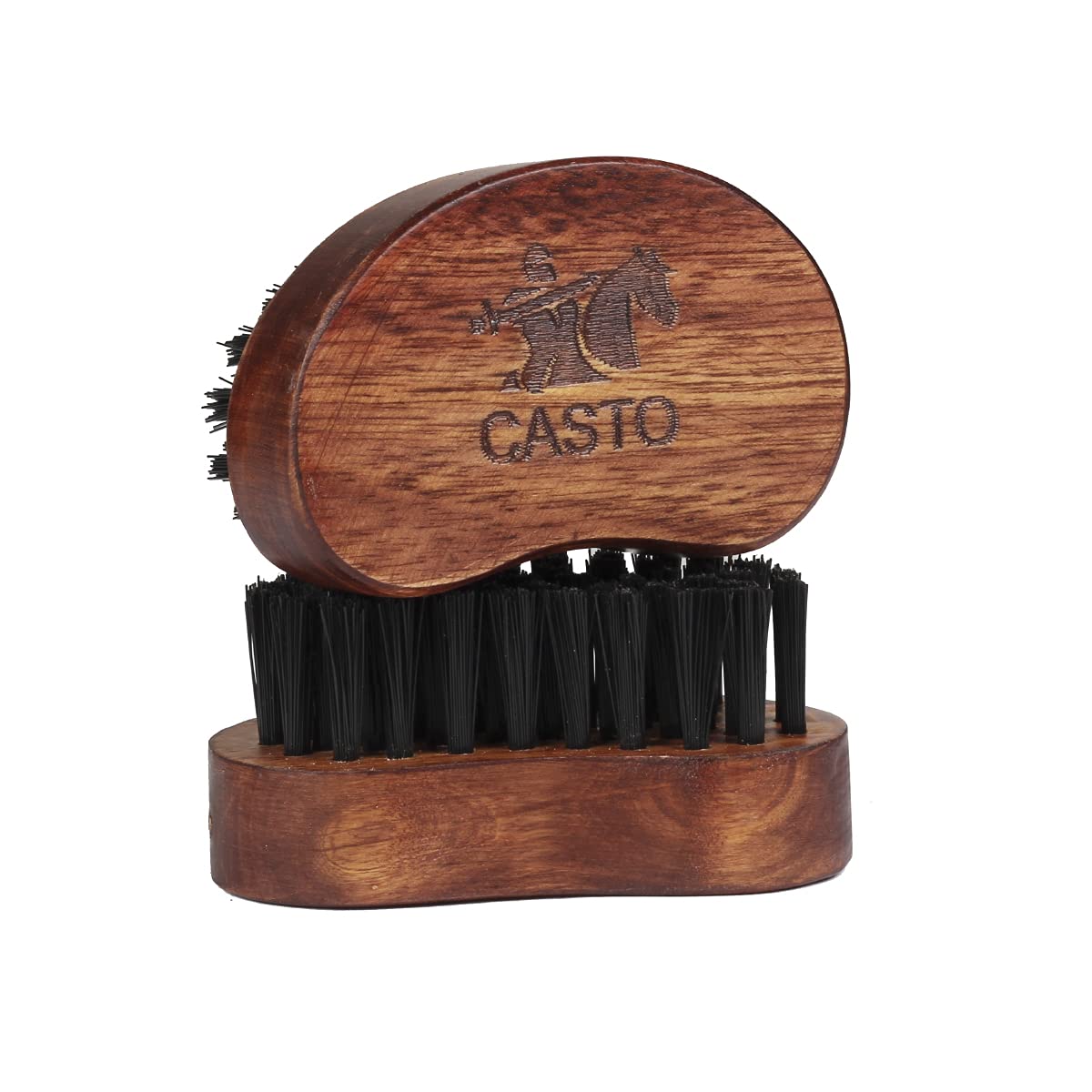 Nylon Beard Brush For Men With 100% First Cut Bristles Made With Firm Bristles To Tame & Soften Hair (Kaju) By CASTO