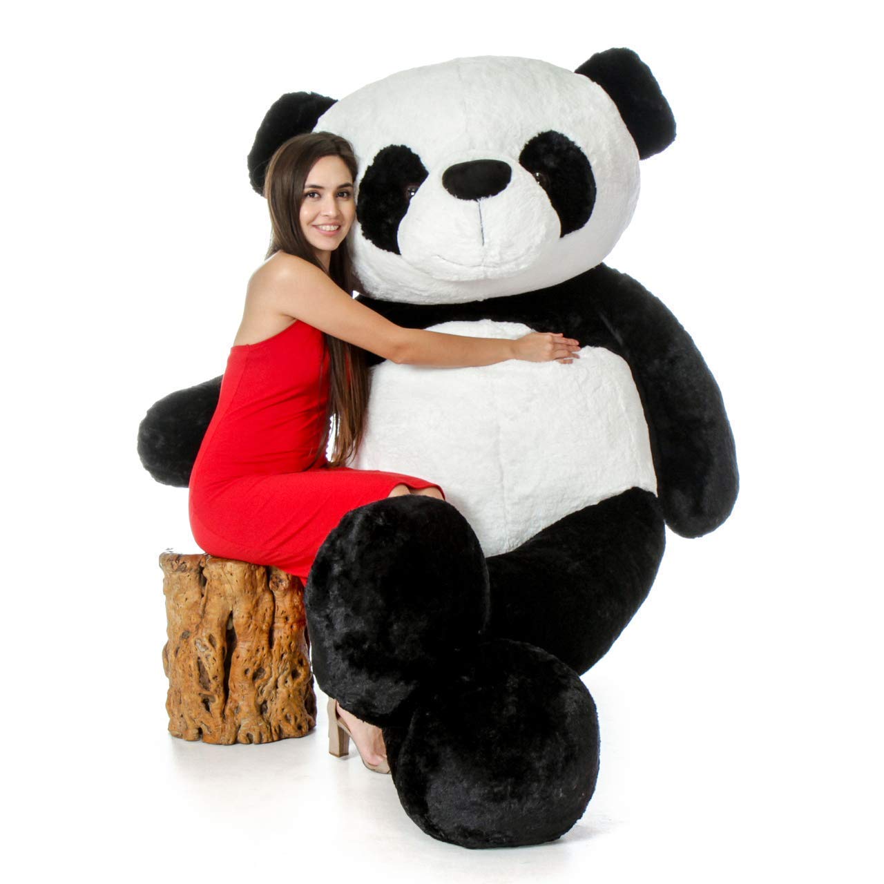 OSJS Toys Soft Stuffed Soft Panda Teddy Bear (Black & White_4 Feet)