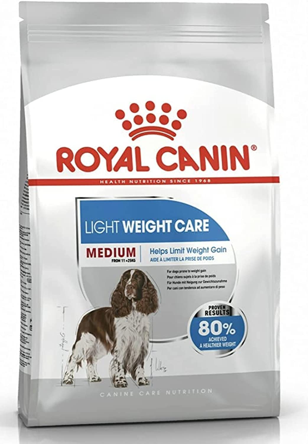 ROYAL CANINMedium Light Weight Care Adult Dry Dog Food 12kg