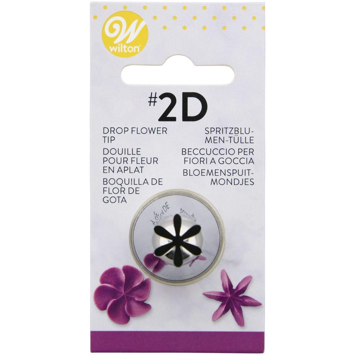 Wilton Large Drop Flower Piping Tip #2D