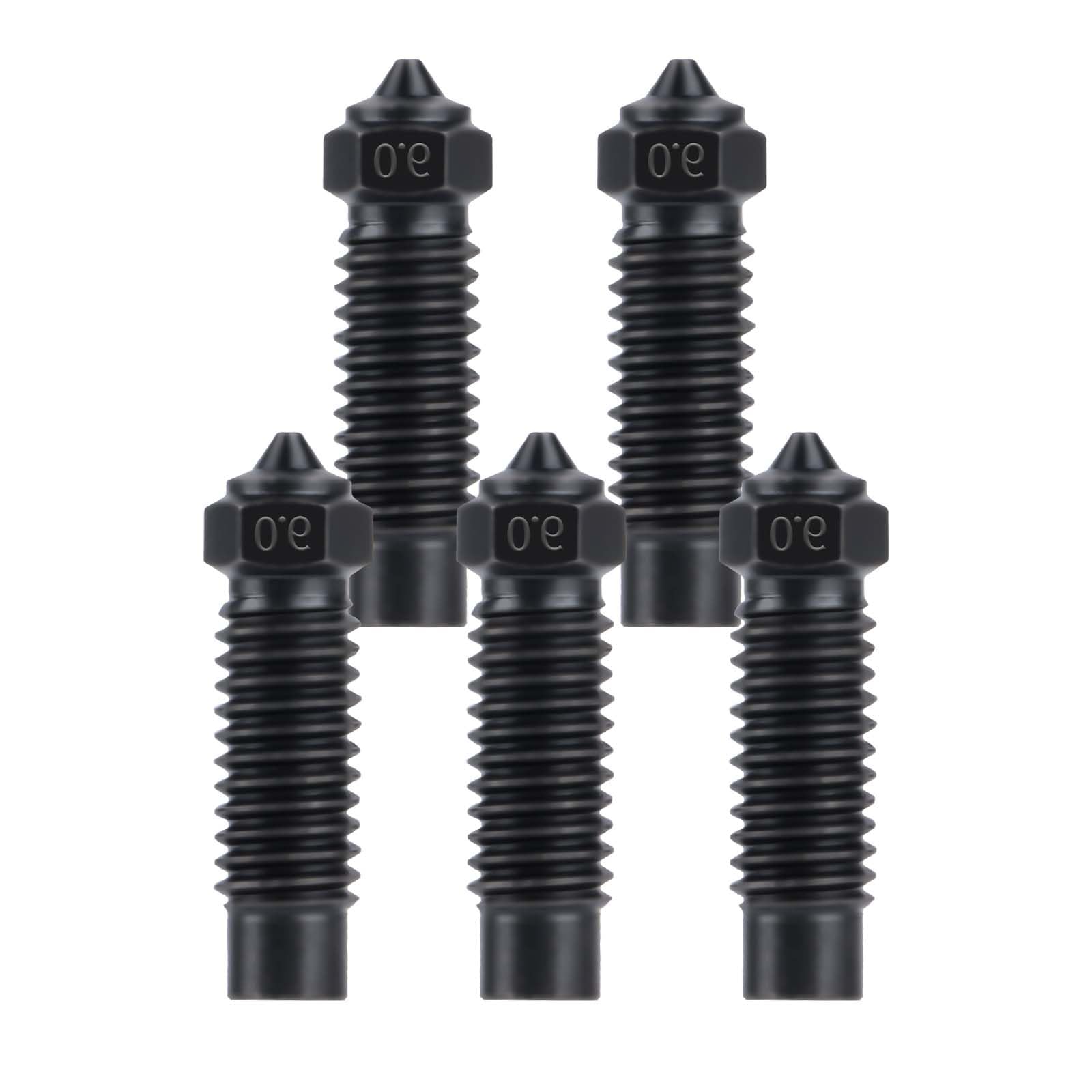 IdeaFormer5pcs 0.8 mm Hardened Steel Nozzle for Elegoo Neptune 4 Plus/Netune 4 Max, Extruder Hotend Nozzles Hardened Steel Nozzles for Neptune 4 Plus/Netune 4 Max 3D Printers