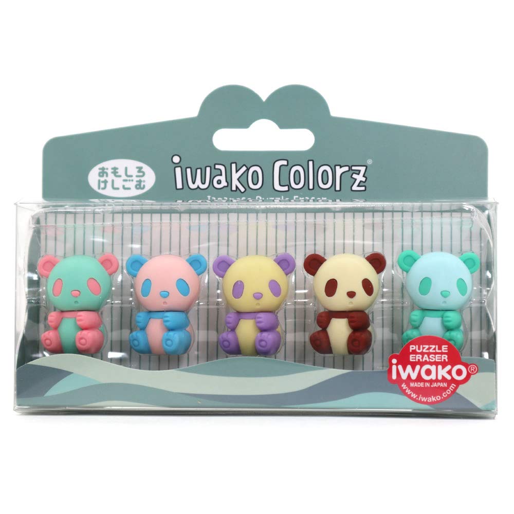 Iwako ColorZ Panda Puzzle Eraser