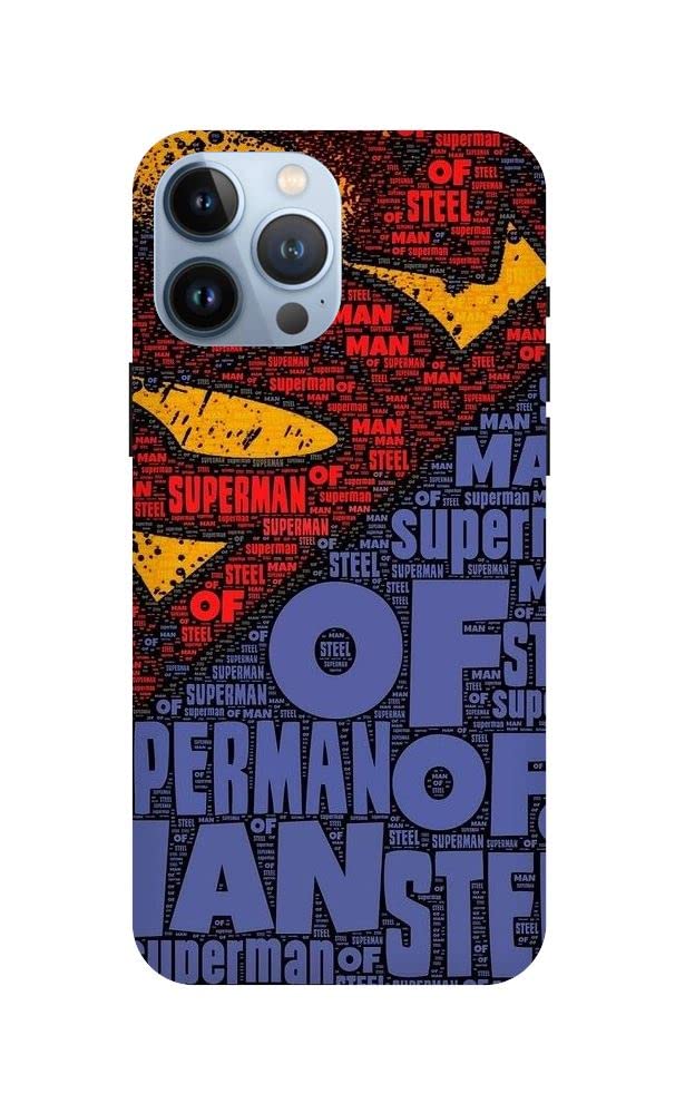 Arvi Enterprise Supman Printed Mobile Back Hard Case and Cover for iPhone 13 Pro Max