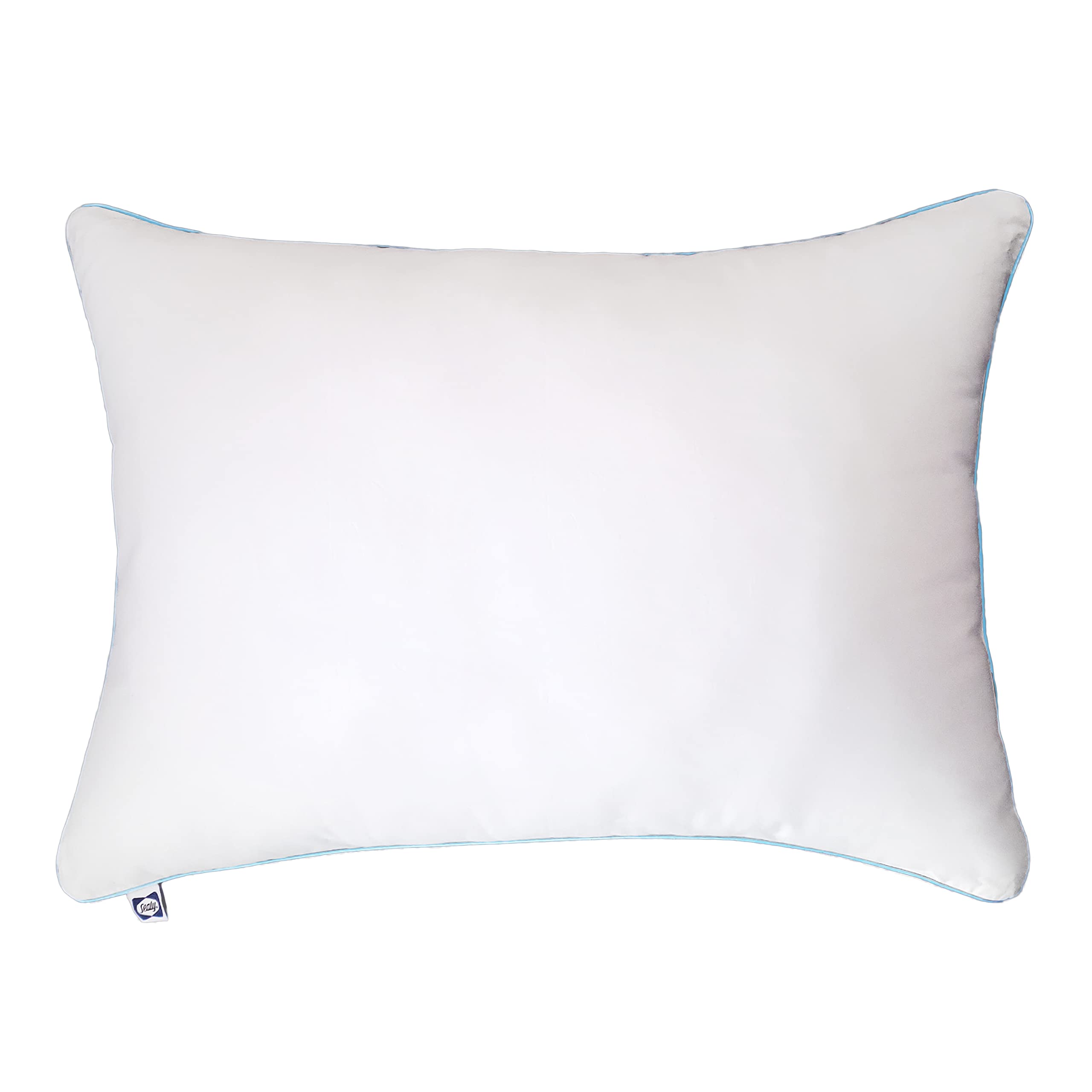 Sealy Soft Cotton Slumber Recycled Down Alternative Bed Pillow for Sleeping, Standard/Queen - 2 Pack Pillows