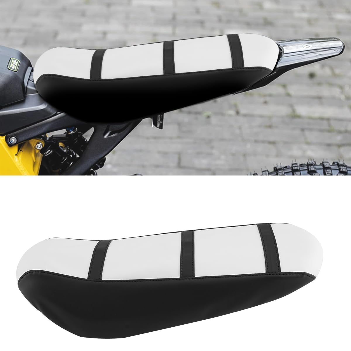 URLWALL Dirt Bike Seat Cover Protector for Sur Ron Light Bee Xand S Segway X160 X260, Ribbed Gripper PVC Soft Waterproof Motorcycle Seat Cushion Pad for Sur Ron Accessories