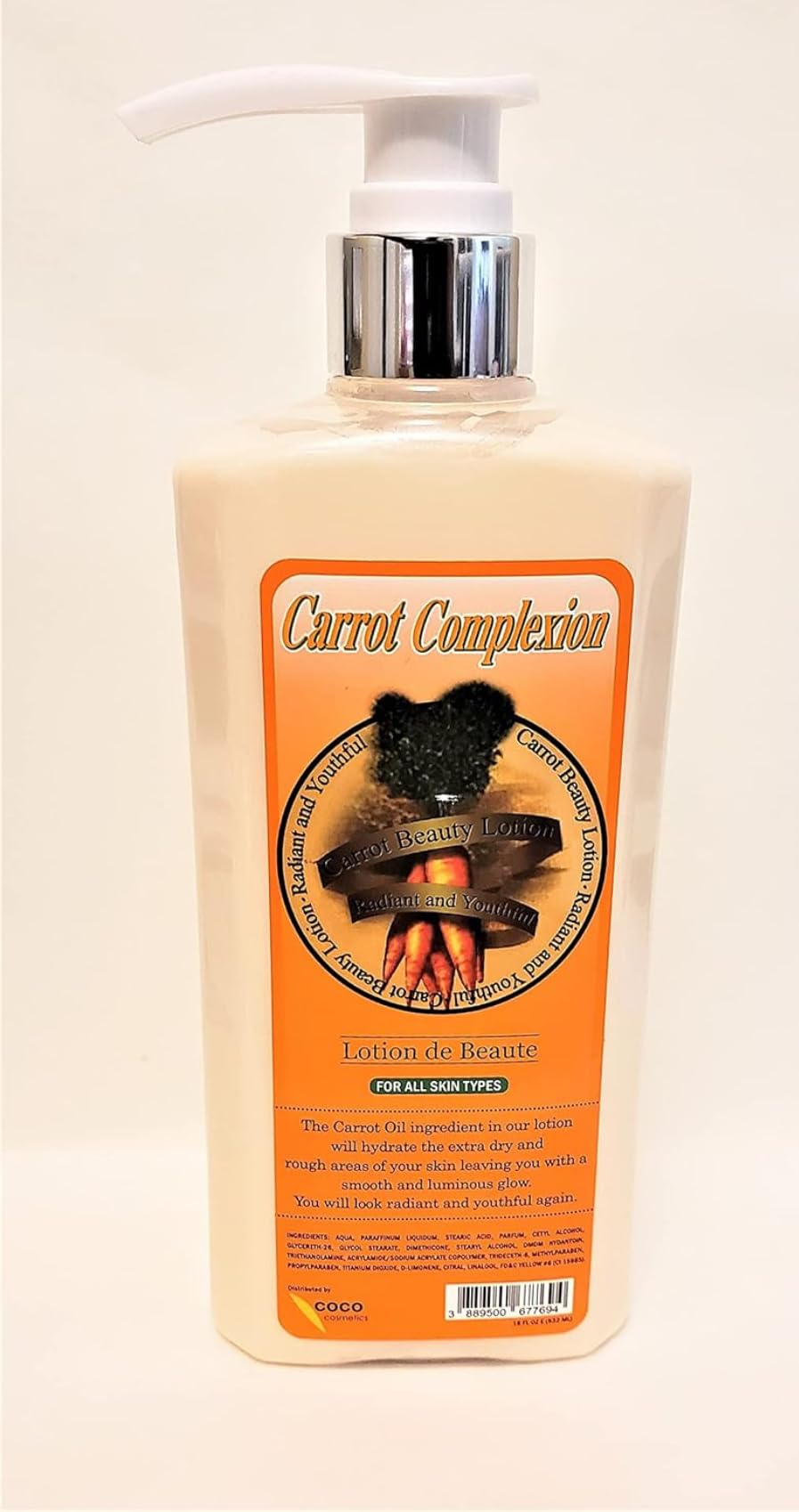 Carrot complexion lotion de beaute