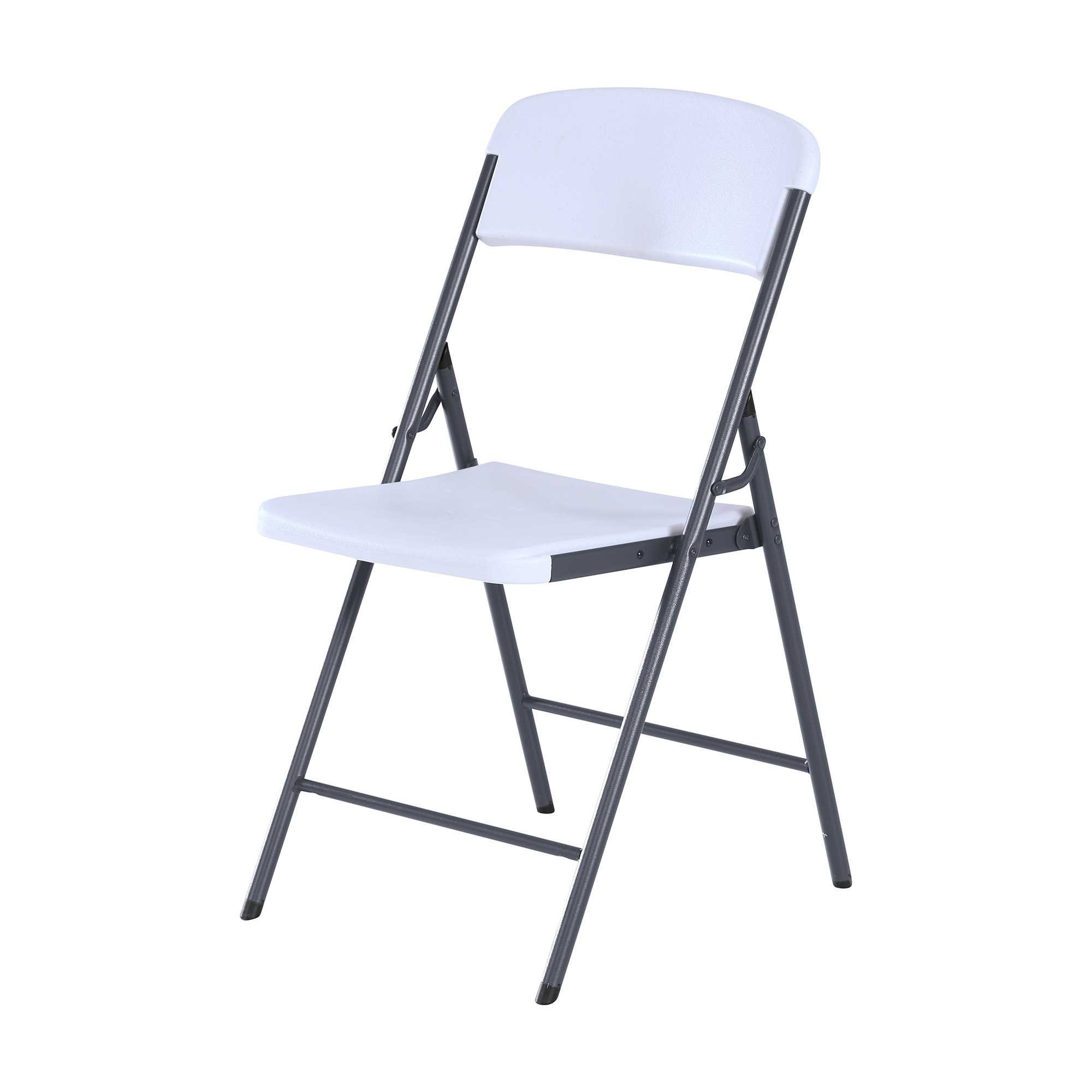 LIFETIME80923 Essential Folding Chair, White Granite