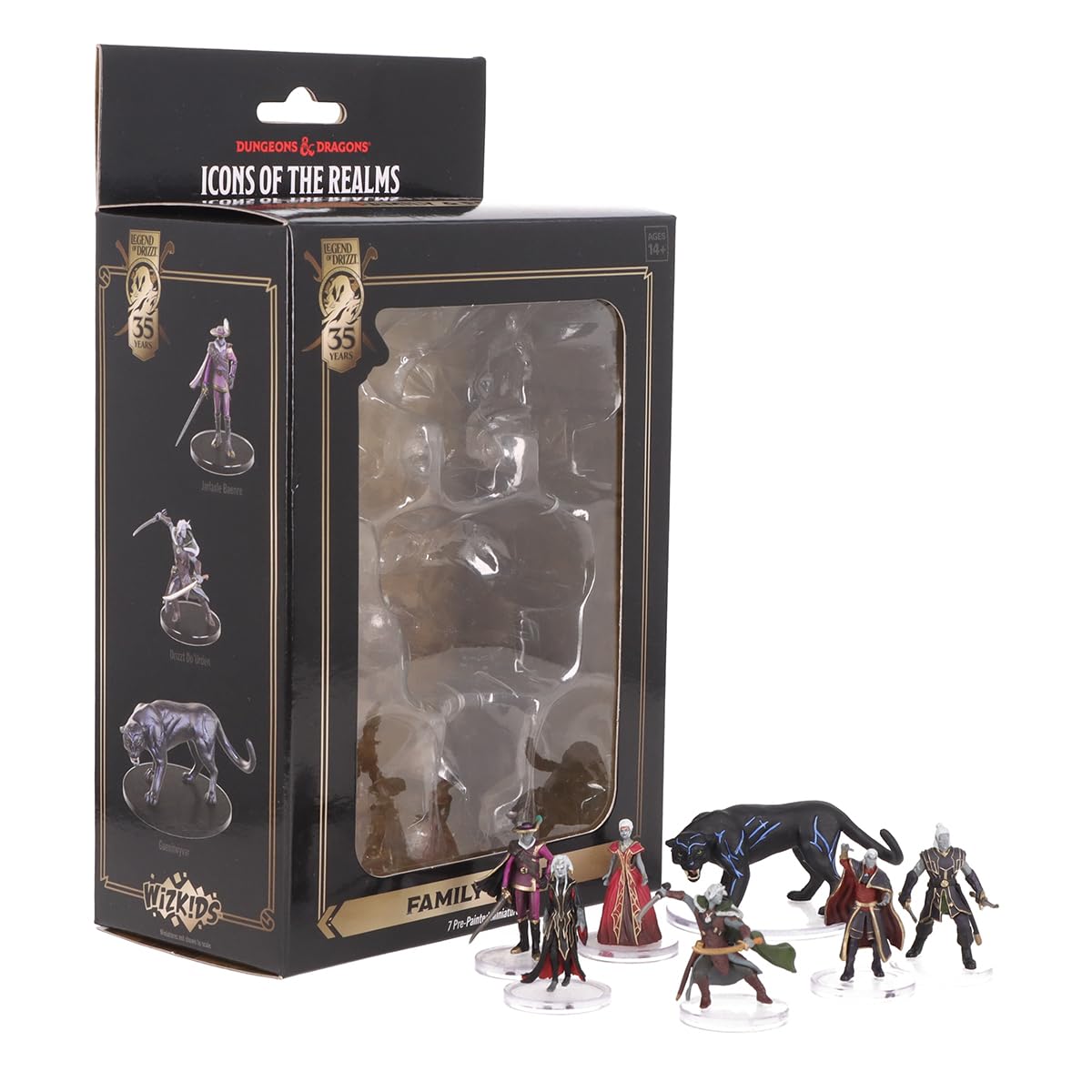 WizKidsD&D The Legend of Drizzt 35th Anniversary - Family & Foes Boxed Set Dungeons and Dragons Miniatures