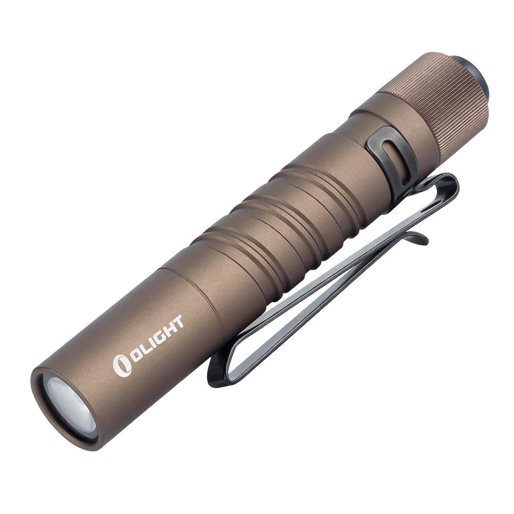 OLIGHT I3T EOS 180 Lumens Dual-Output Slim EDC Flashlight for Camping and Hiking, Tail Switch Flashlight with AAA Battery