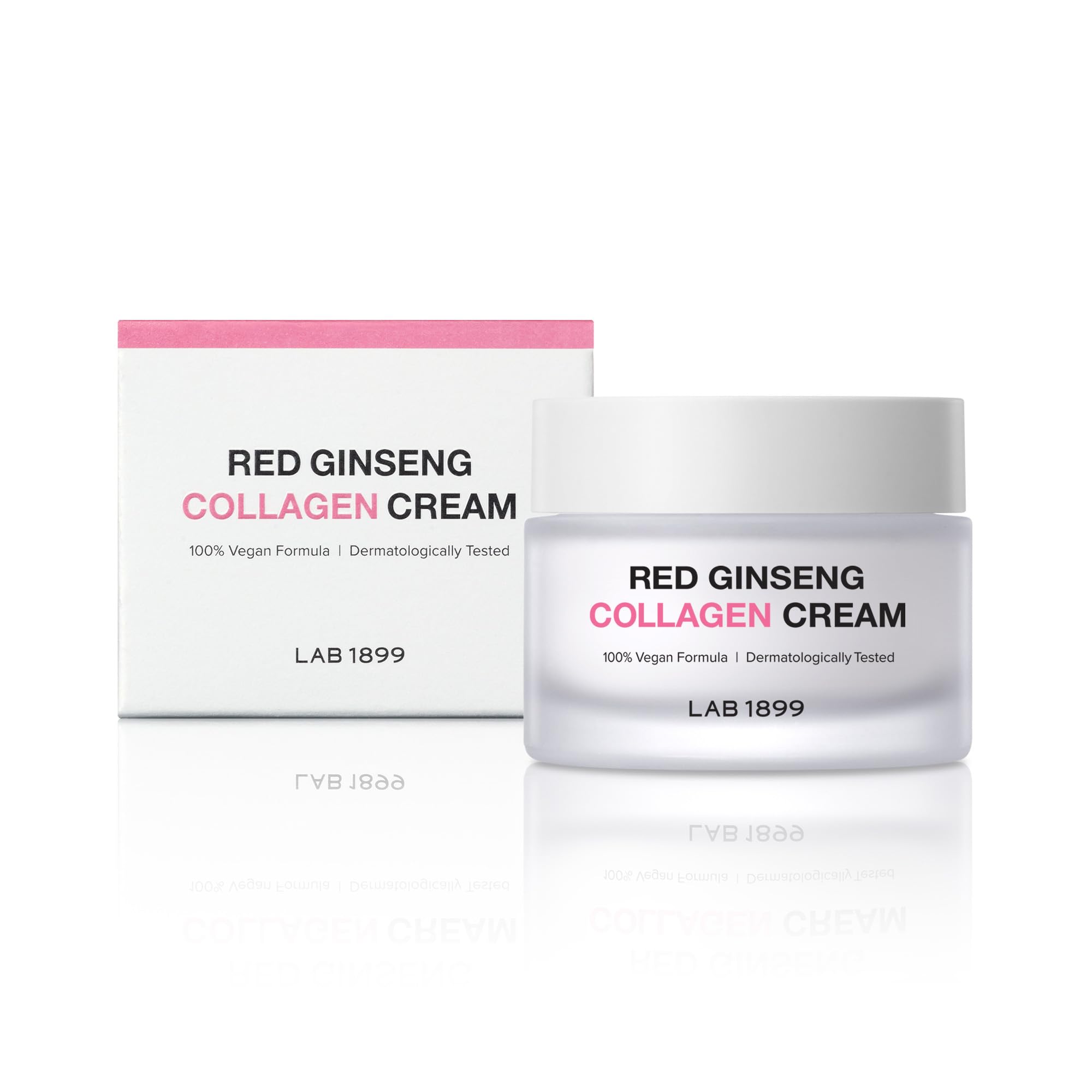 Donginbi LAB 1899 Red Ginseng Vegan Collagen Face Cream - Multi-Elasticity Facial Moisturizer for Improved Skin Density and Barrier with Antioxidant Ginsenosides Korean Skin Care 1.69 Fl Oz(50ml)