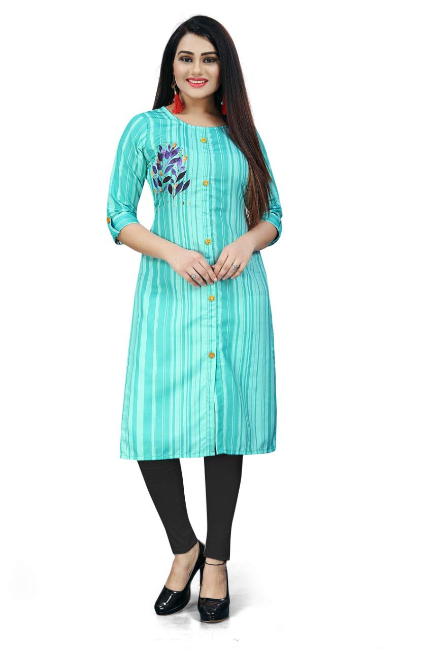 Aarohi FashionRayon 3/4 Sleeve Stitching