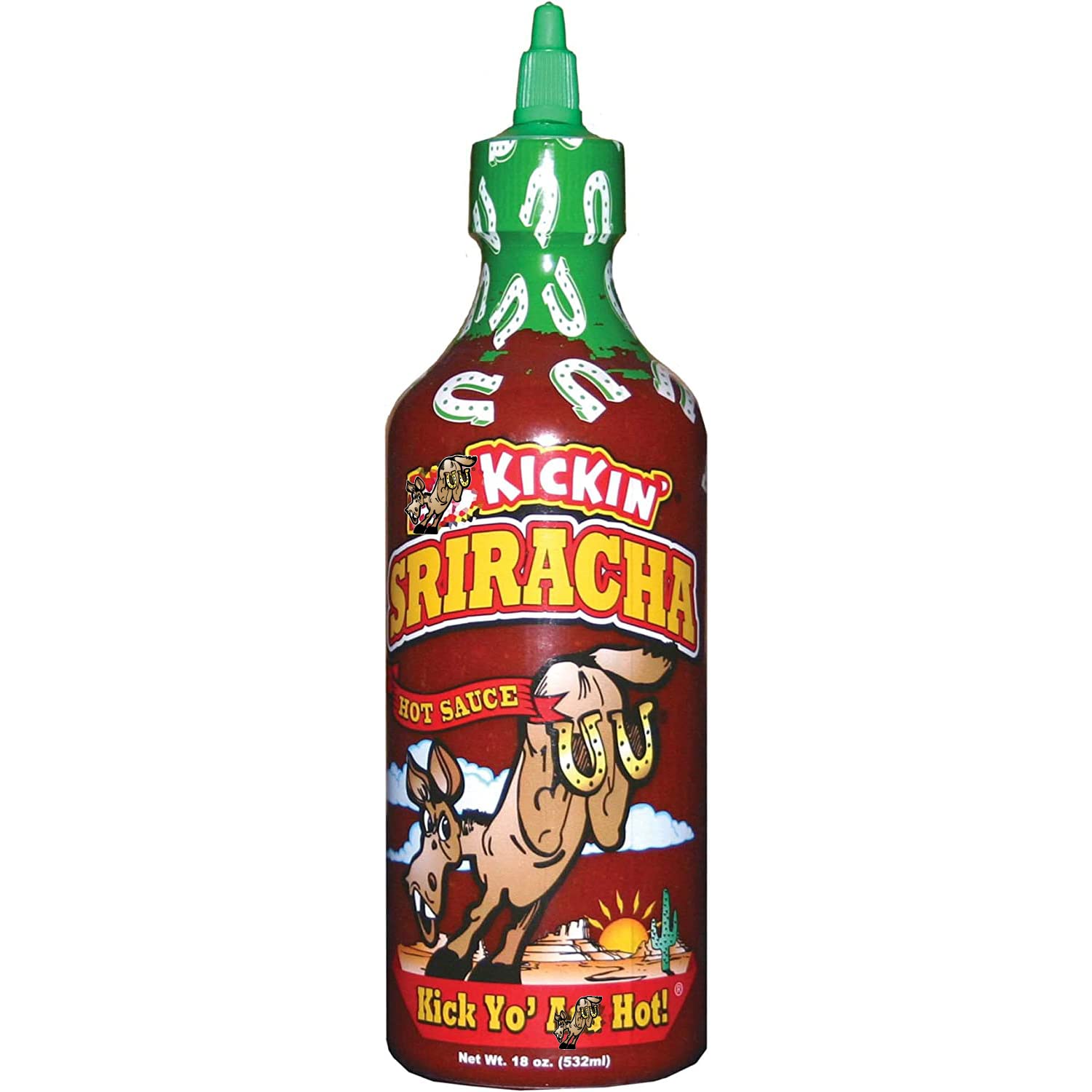 KICKIN' Sriracha Hot Sauce – Sriracha Hot Chili Sauce - Try if you dare – Perfect Gourmet Gift for the Hot Sauce Fan (Sriracha Sauce)