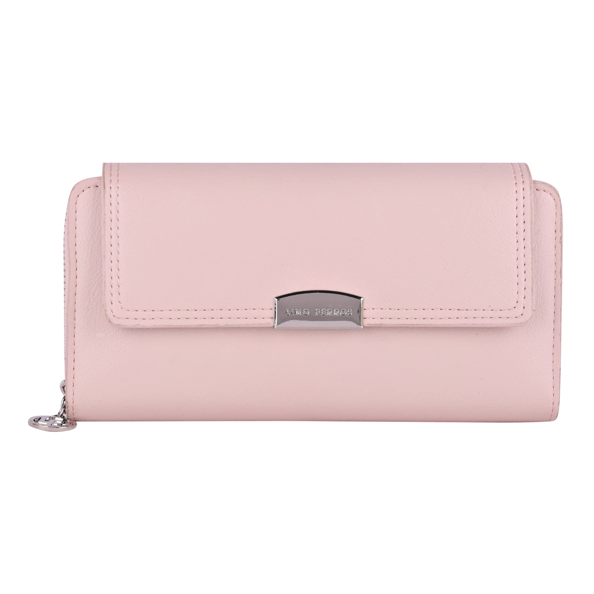 Lino PerrosWomens Wallet, LIGHT PINK, S, Minimalist