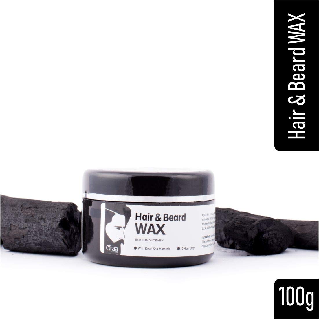 QraaHair and Beard Wax, 100 g (Pack of 2)