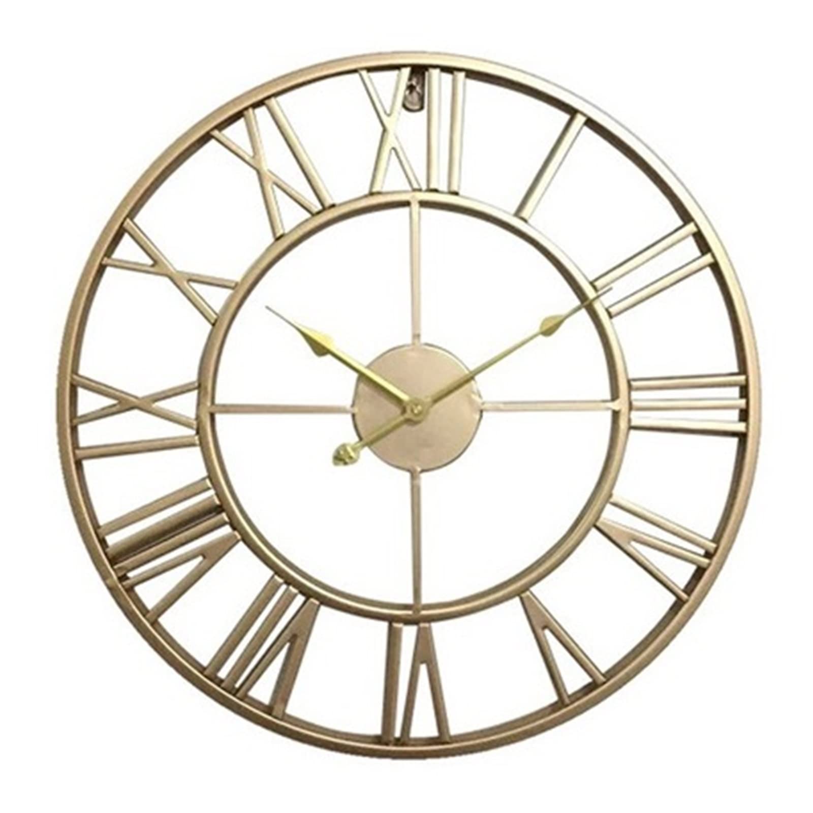 PARCJ Nordic Metal Wall Clock Modern Minimalist Luxury Mute Living Room Light Luxury Creative Iron Design American Wall Available As A Gift (Color : A-40cm)