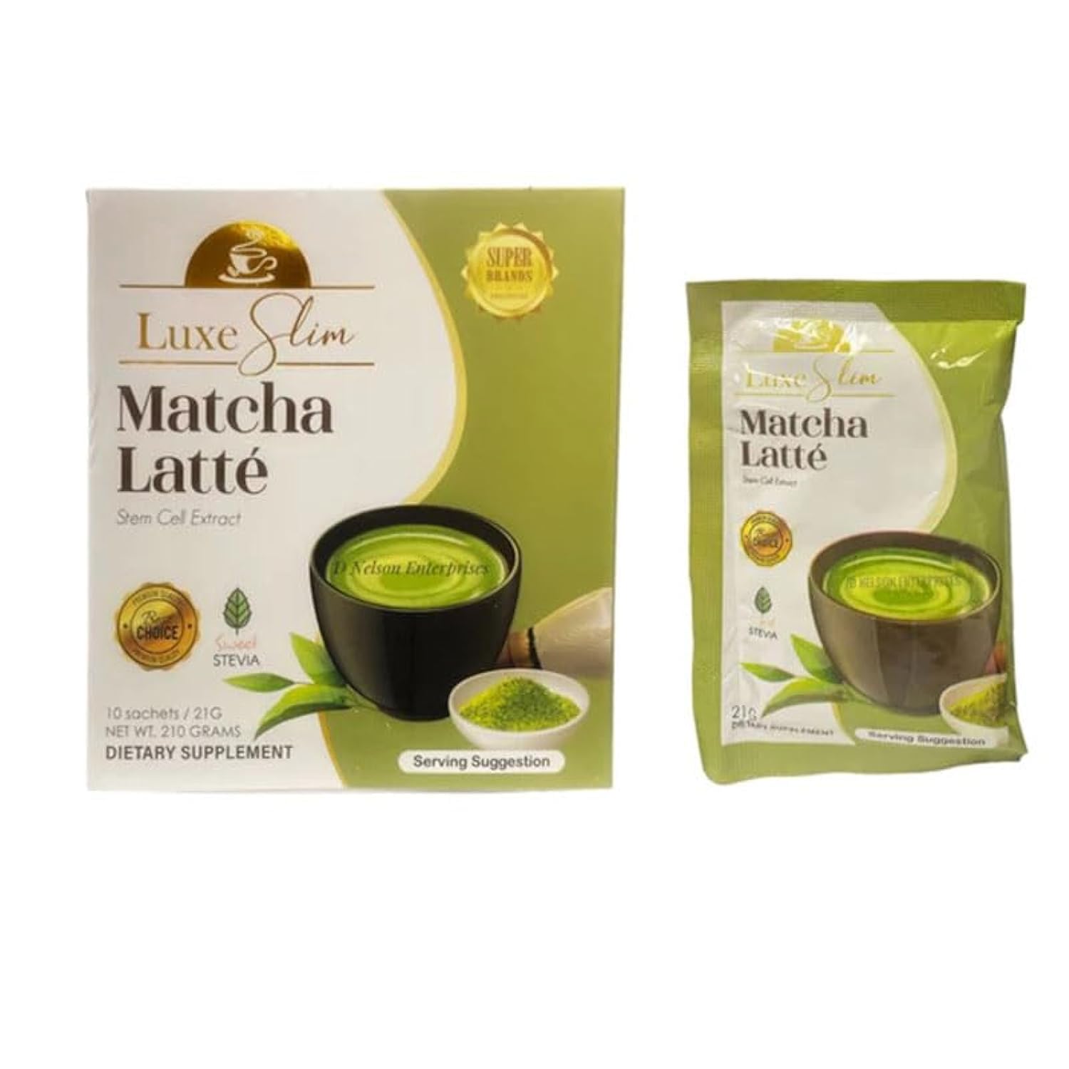 LUXE SLIMBeauty Juice/Beauty Smoothie/Coffee Collection By Dubai SkinCare (Matcha Latte)