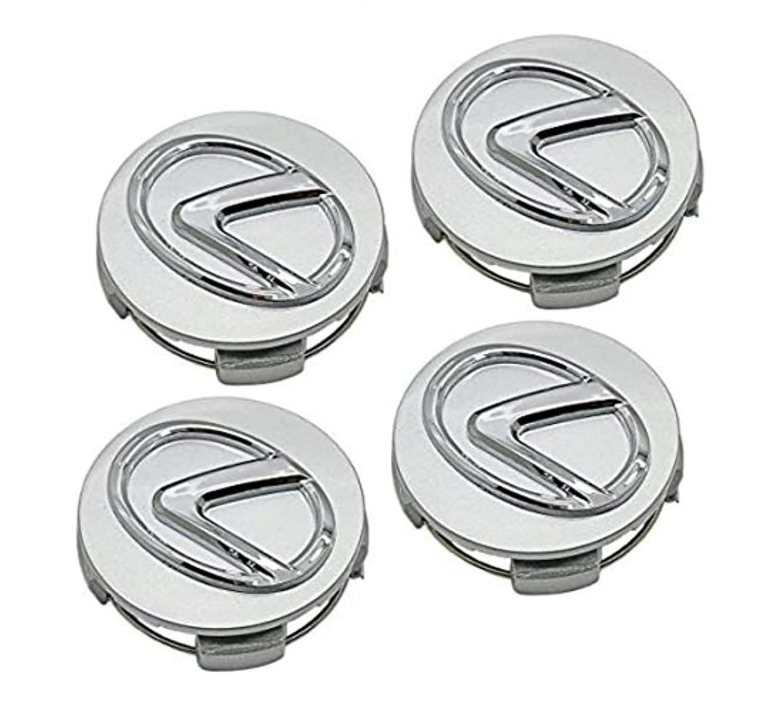 4Pcs Car Hub Center Cover, Aluminum Trim Badge Dust Tuning Covers 3D Emblems Alloy Wheel Centre Caps L 62MM Universal Hub Caps Wheel Dust-Proof Covers, for Lexus ES240 ES300 LS430 LS460