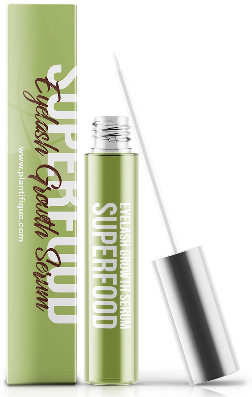 Superfood 4ml Eyelash Growth Serum - Hypoallergenic & Dermatologist Tested Eyelash Serum | Lash & Eyebrow Enhancing Serum to Grow Thicker – Clinically Proven Irritation Free & Concentrated Formula