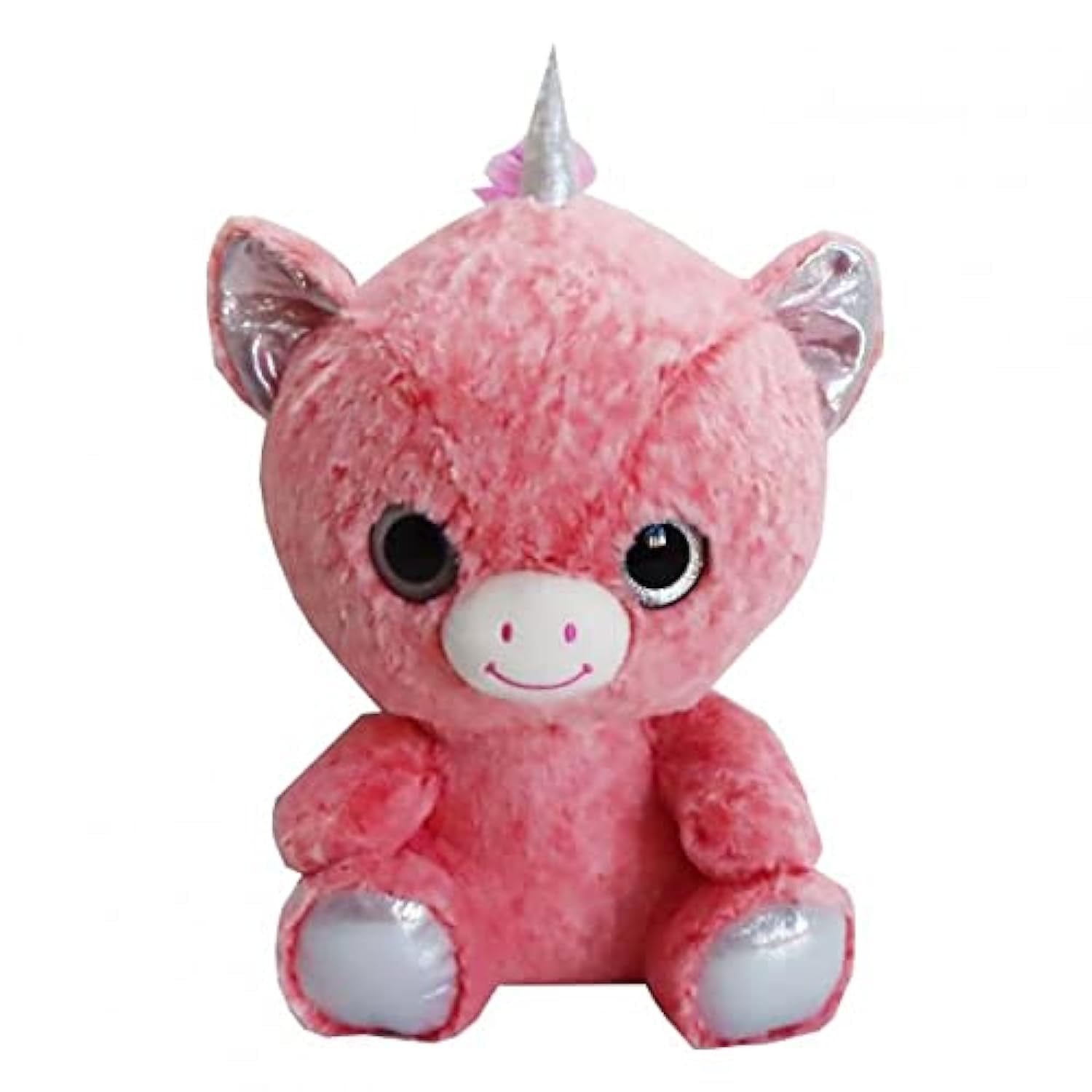 HamleysBig Eye Unicorn Soft Stuffed Plush Toy for Kids, 14.5-Inch Size, Pink