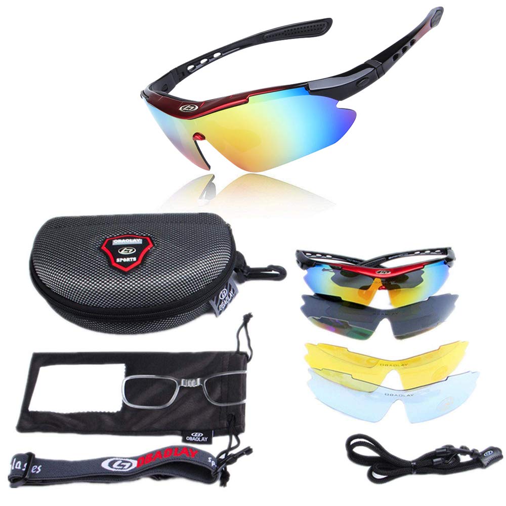 eWINNER Cycling Goggles Sunglasses Outdoor Sports UV400 UV Coating Goggle Shooting Bicycle Motorcycle Snowboard Skate Ski Sun Glasses Cycle Glasses running polarized lens glass 5 Len