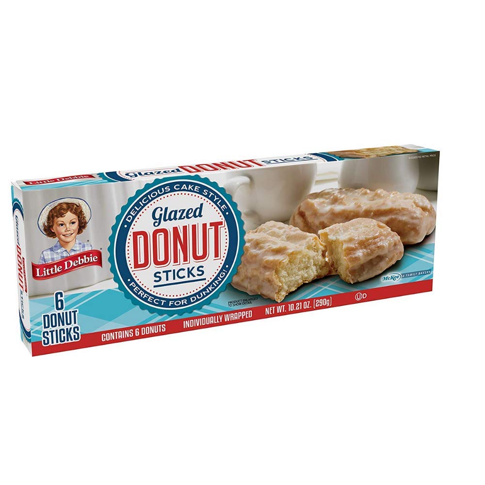 Little Debbie Snacks Donut Sticks, 6-Count box | 4 Pack