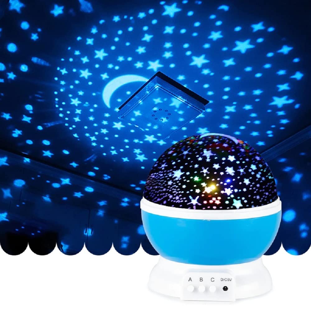 VGRASSP Dream Rotating Projector/Lamp Little Angel Baby Sleep Projector with Star Light Show for Kids - Please Remove The lid Before Using (Color as per Stock)