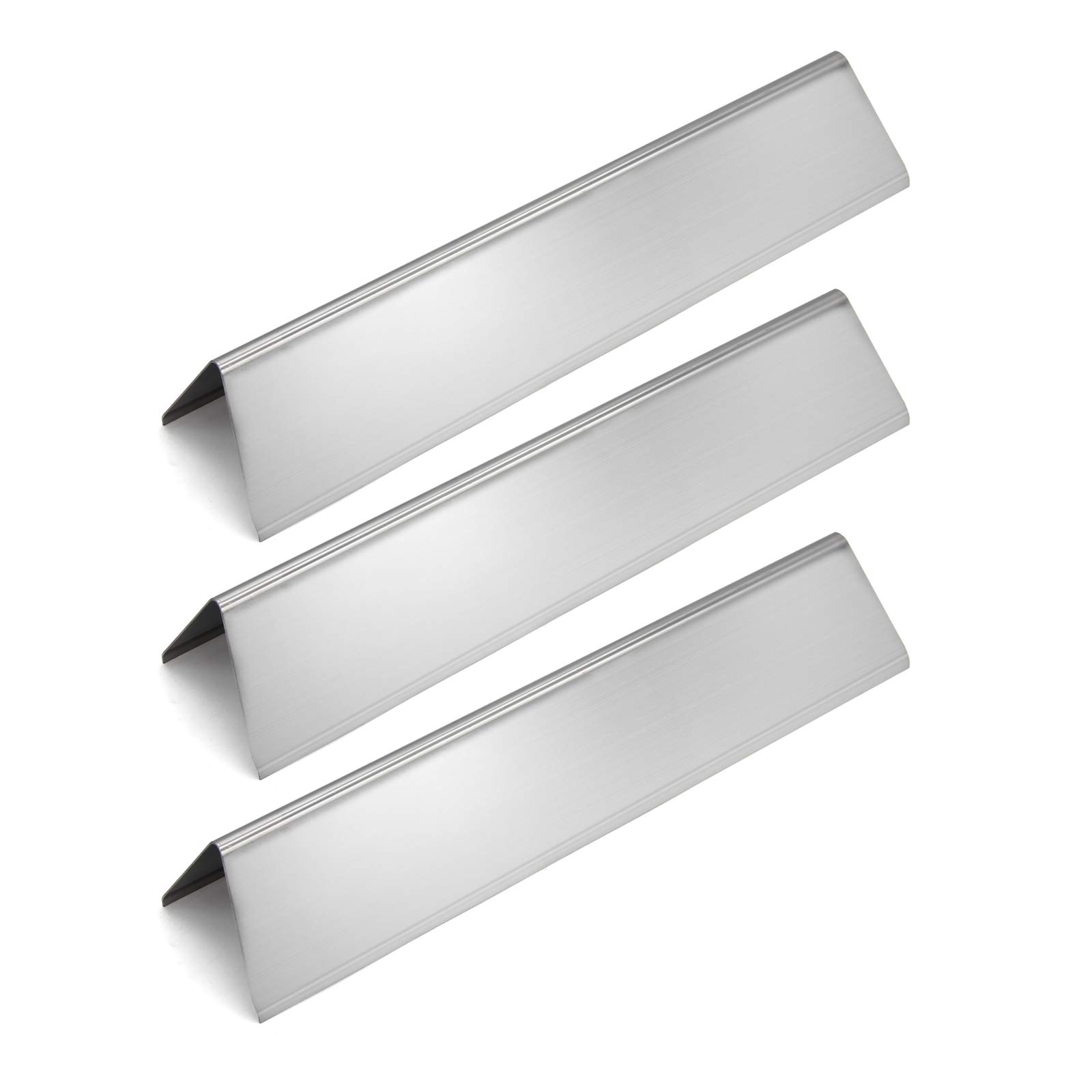 Hongso7635 Stainless Steel Grill Heat Shield Tent Flavorizer Bars Replacement for Weber Spirit 200 Series, Spirit E/S 200 & 210 with Front-Mounted Control Panels, 15.3" Heat Plates 7635 3-Pack