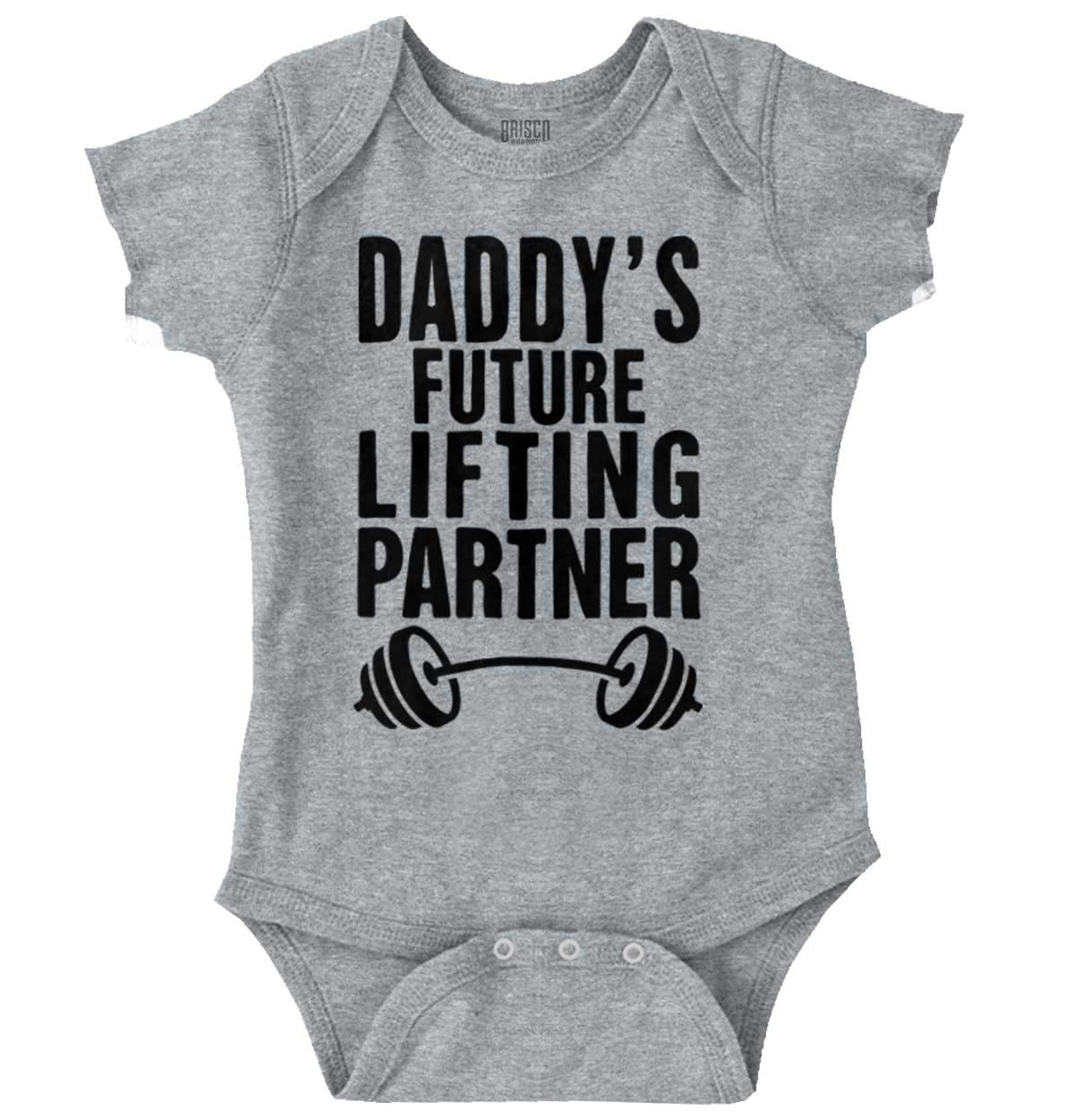 Daddy's Future Lifting Partner Baby Bodysuit Jumper Boys