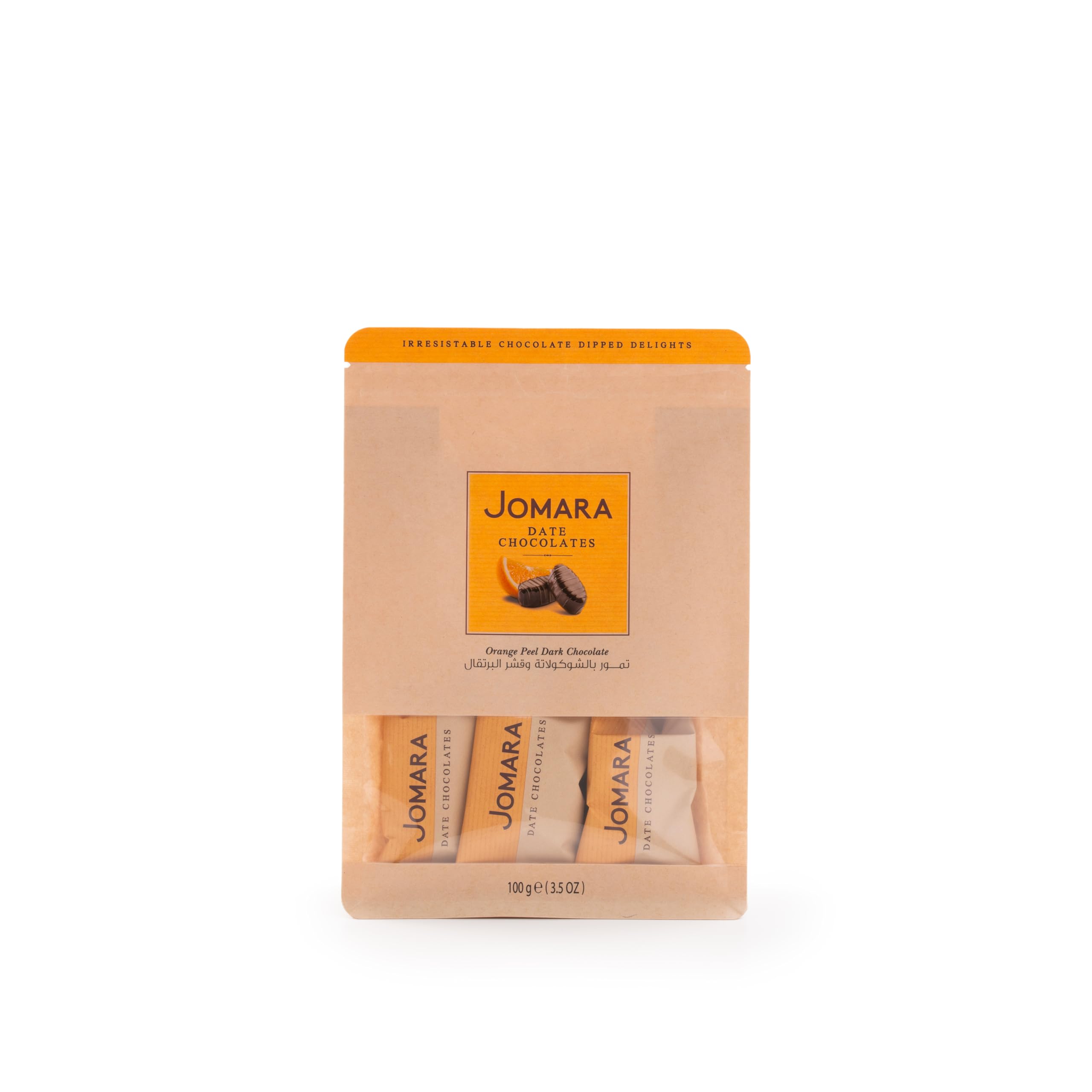 Jomara Date Chocolates w/ Orange Peel Pouch 100g