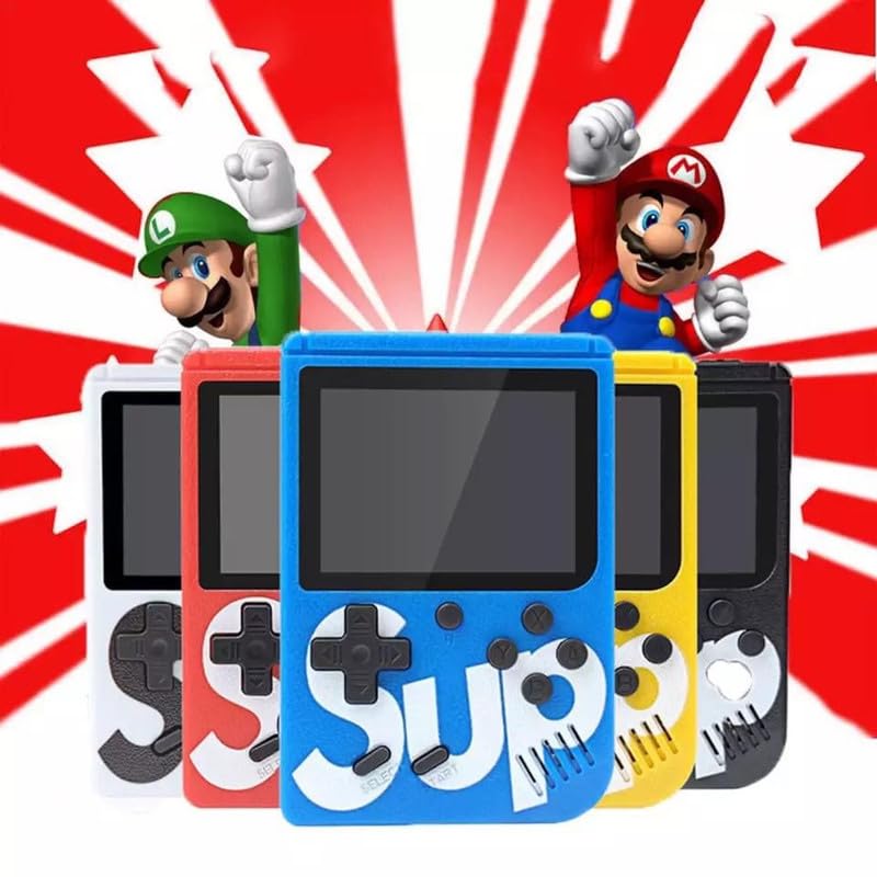 (Today Offer with Cheap Price) 400 in 1 Sup Game Box Rechargable Console/Led Screen/Retro Classic Gaming Console (Random Color)