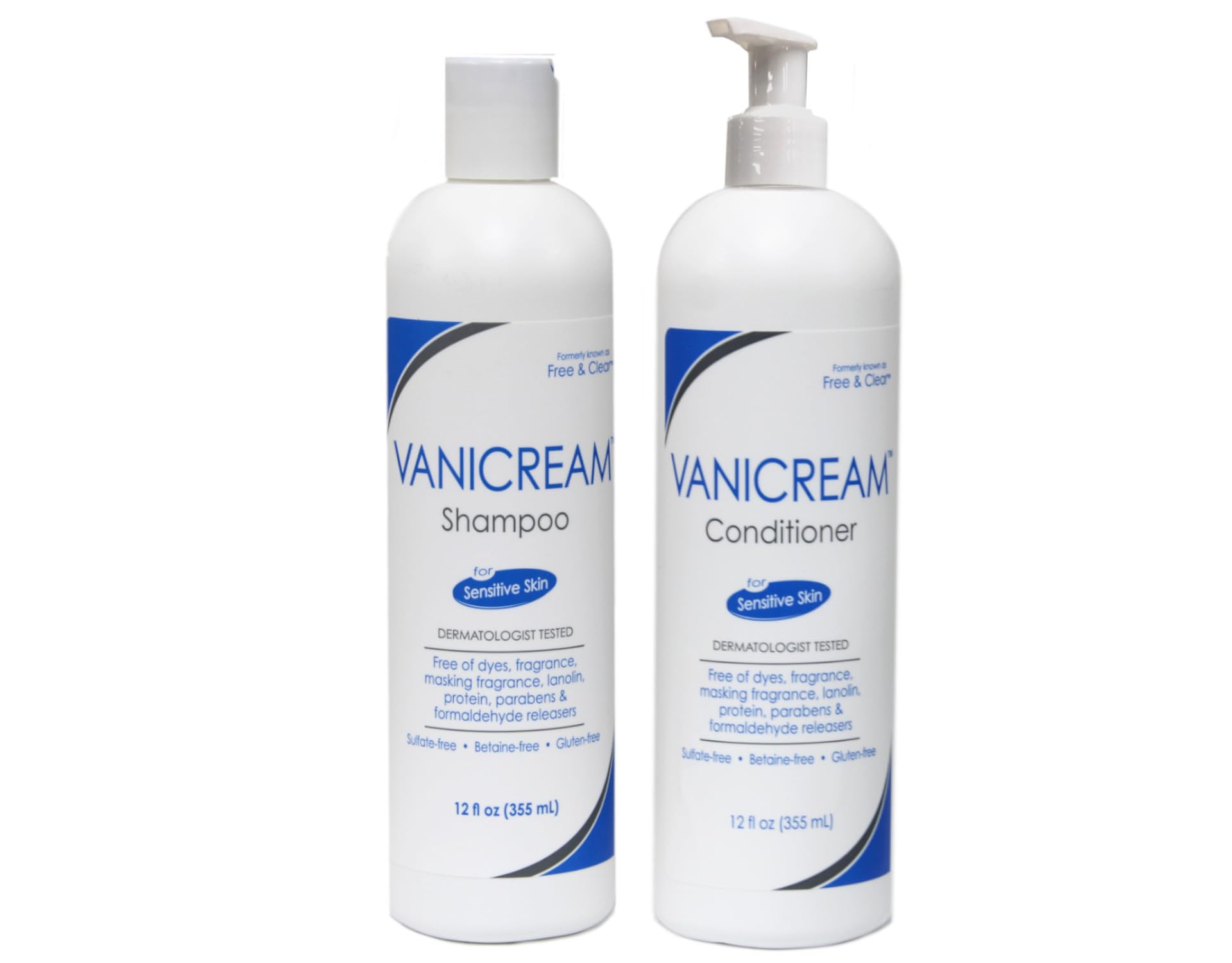 Vanicream Set, includes Shampoo-12 Oz and Conditioner-12 Oz - One each