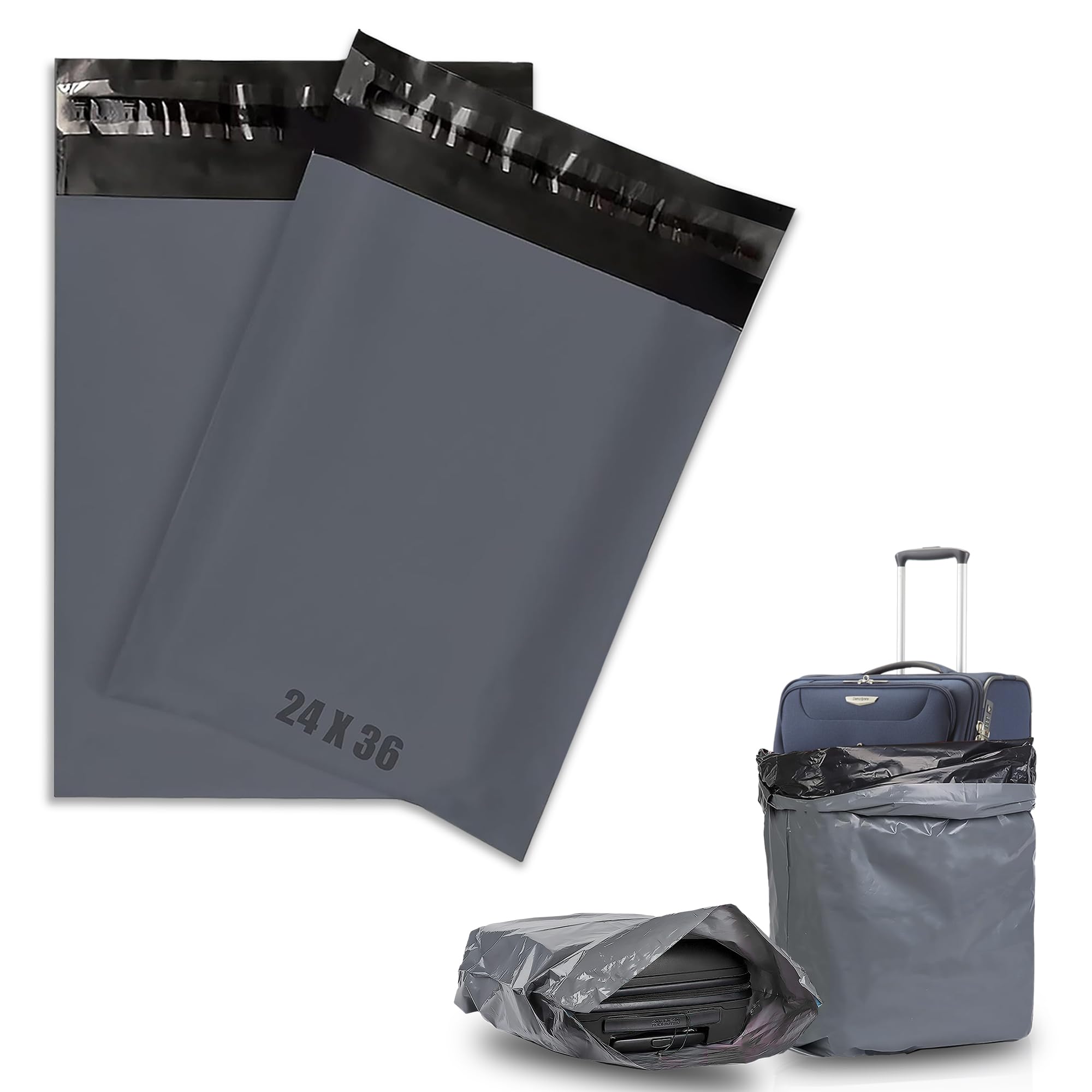 G4GOODS® 20 Extra Strong Grey Large Postal Bags 24" x 36" Mailing Bag 610 x 915 mm Post Mailer