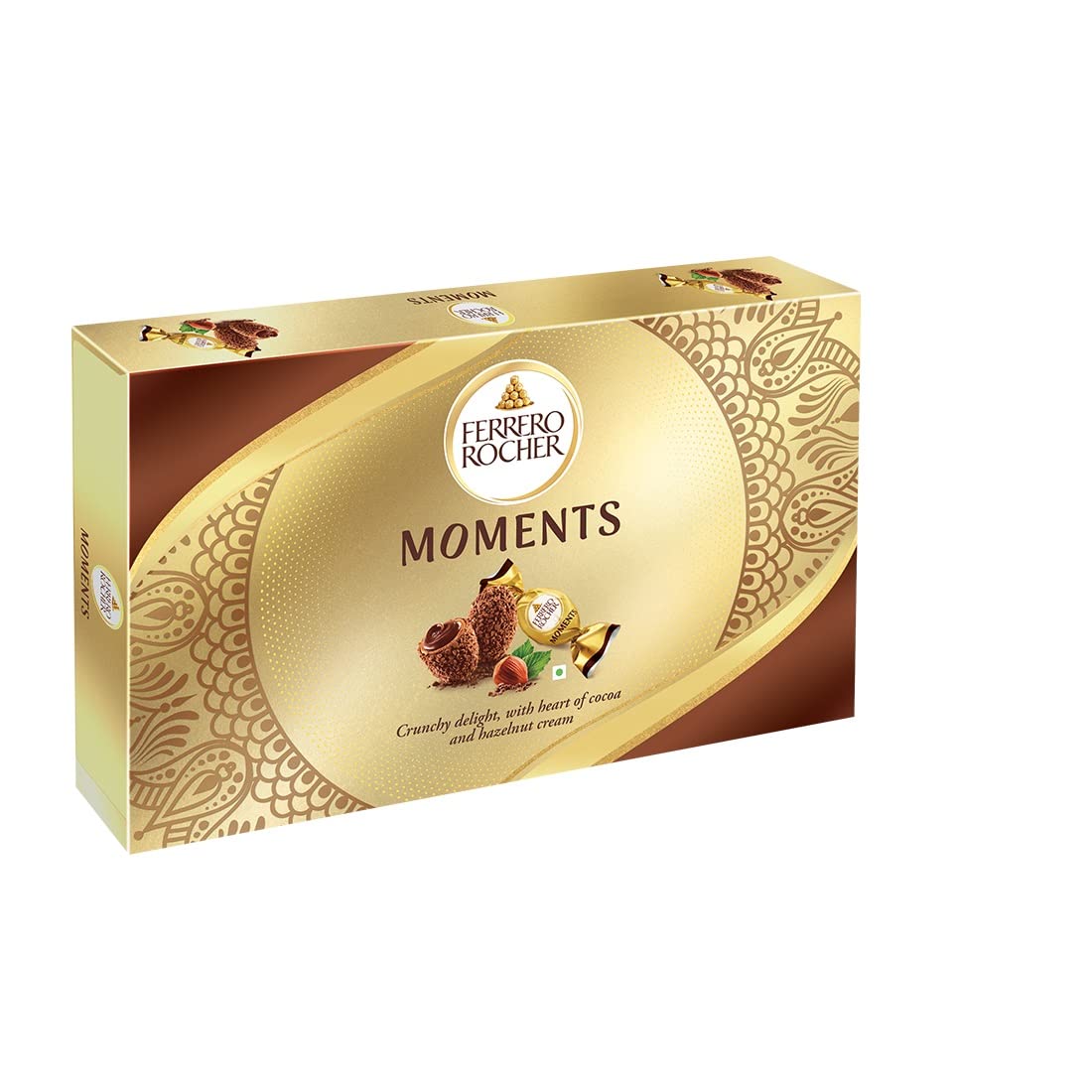 Ferrero Rocher Moments, 12 Pieces (69.6 gram) Cocoa, Hazelnut