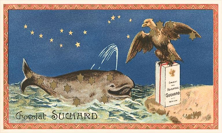 Cetus, Aquila, Suchard Chocoate - Vintage Image