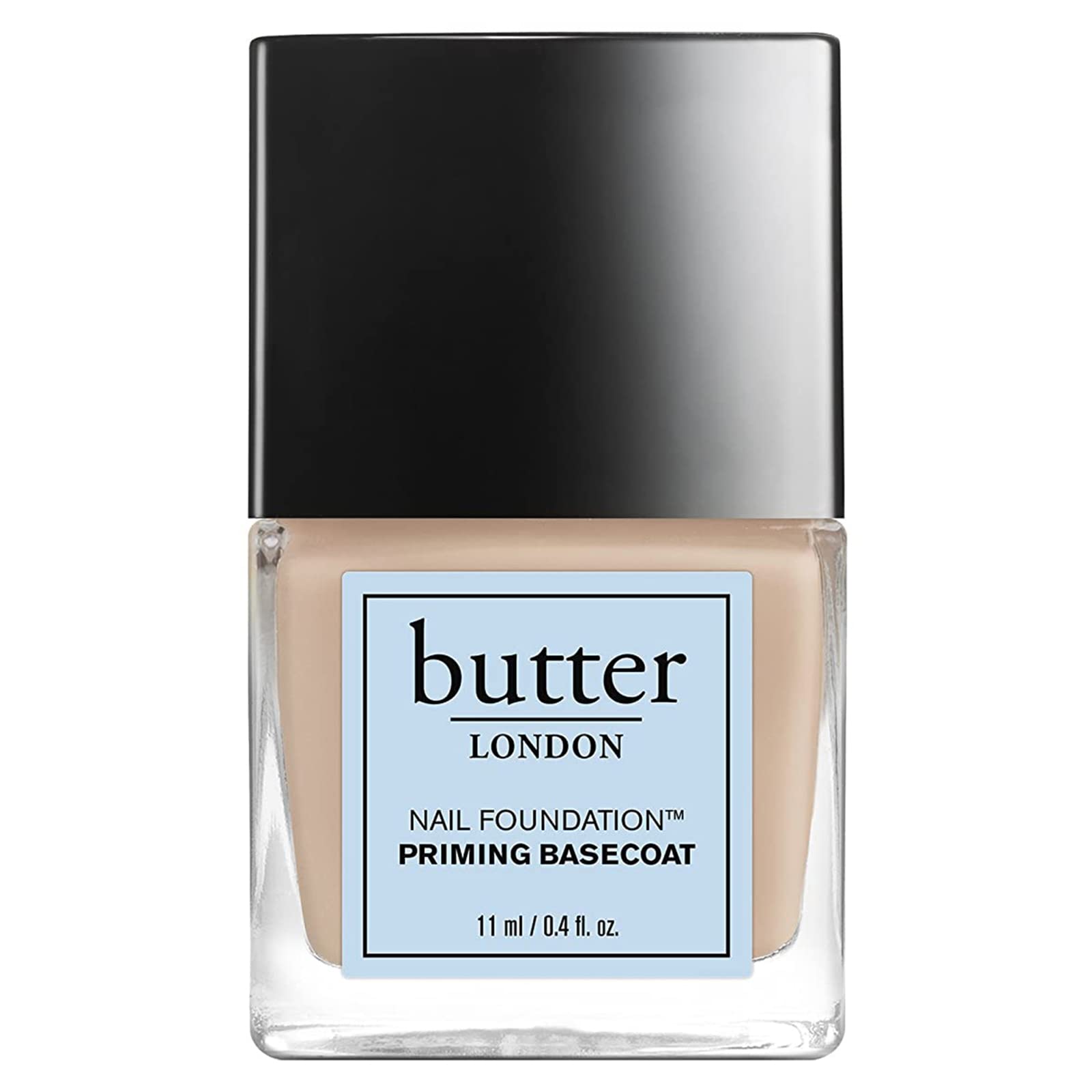 butter LONDONNail Foundation Priming Base Coat - Sheer Coverage with Nude, Matte Finish - Nail Strengthener Supports Healthy Nail Growth & Prevents Nail Stains - Cruelty-Free & Gluten Free Nail Care