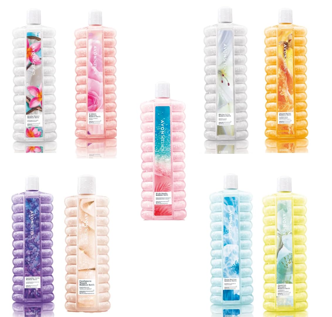 9 x Avon Bubble Bath 1 Litre Lucky dip Bundle