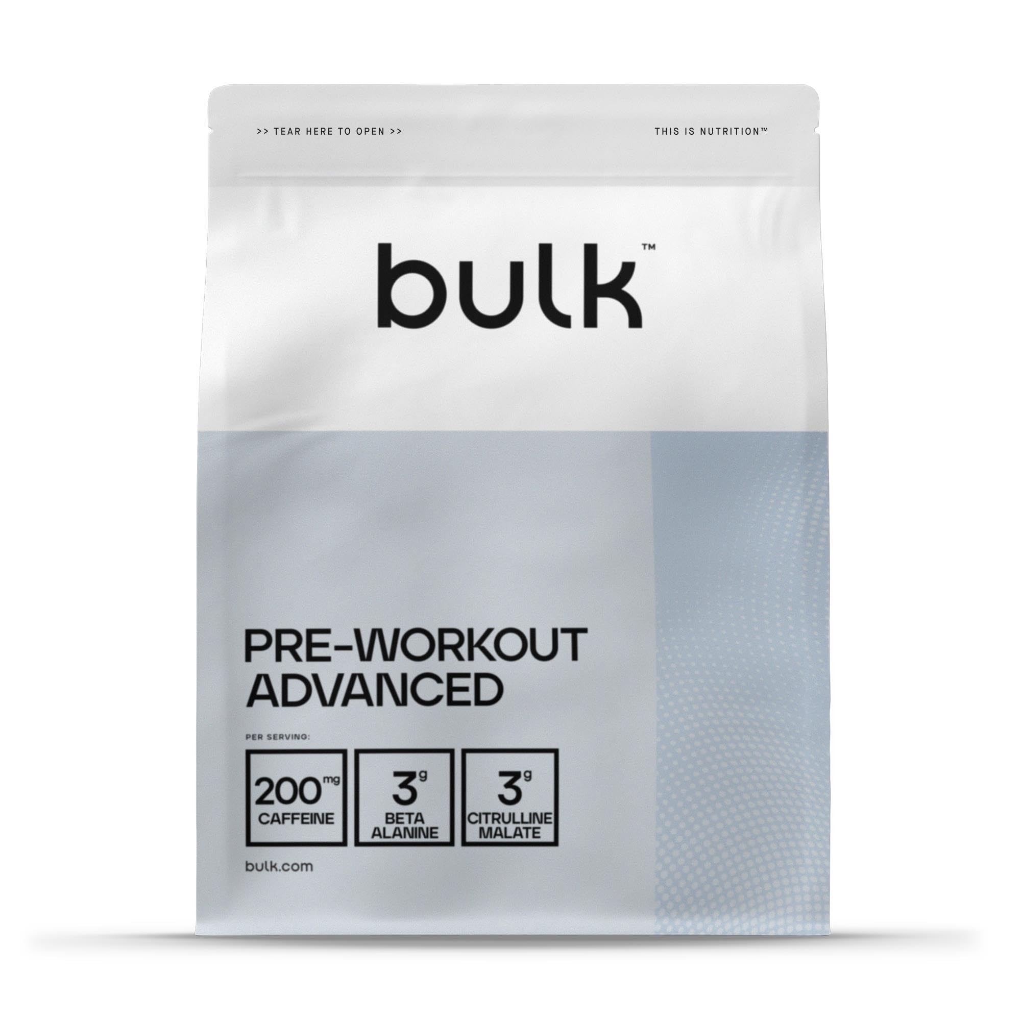 Bulk Pre Workout Advanced, Passionfruit, 500 g, 25 Servings, Packaging May Vary