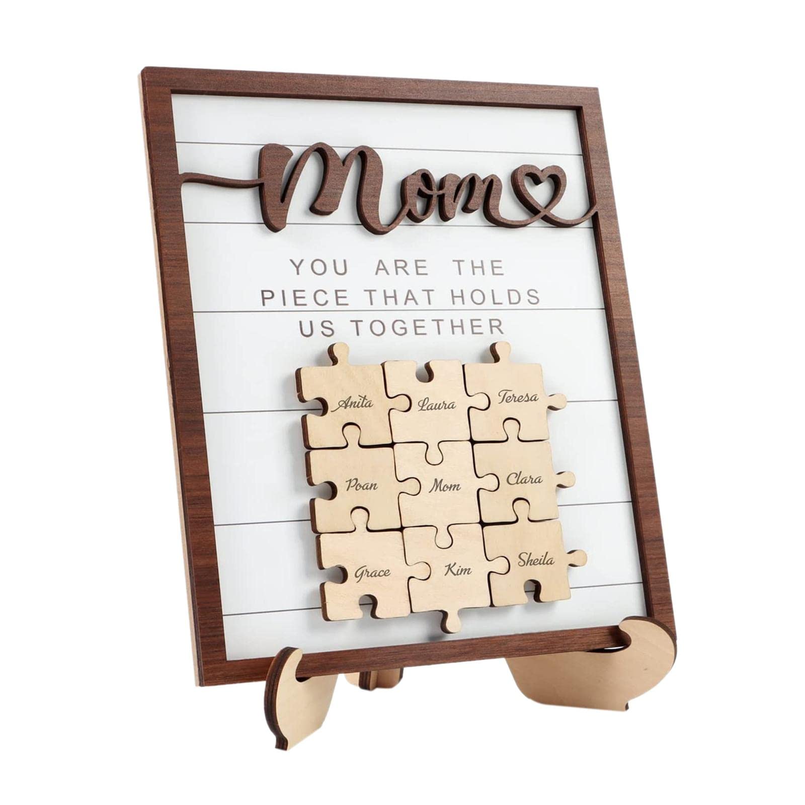 ZAANU Wooden Family Tree Frame, 3Ddesign Mum Gift Keepsake Craft Family Tree Frame Wood Tree Board, for Home Decor/1061