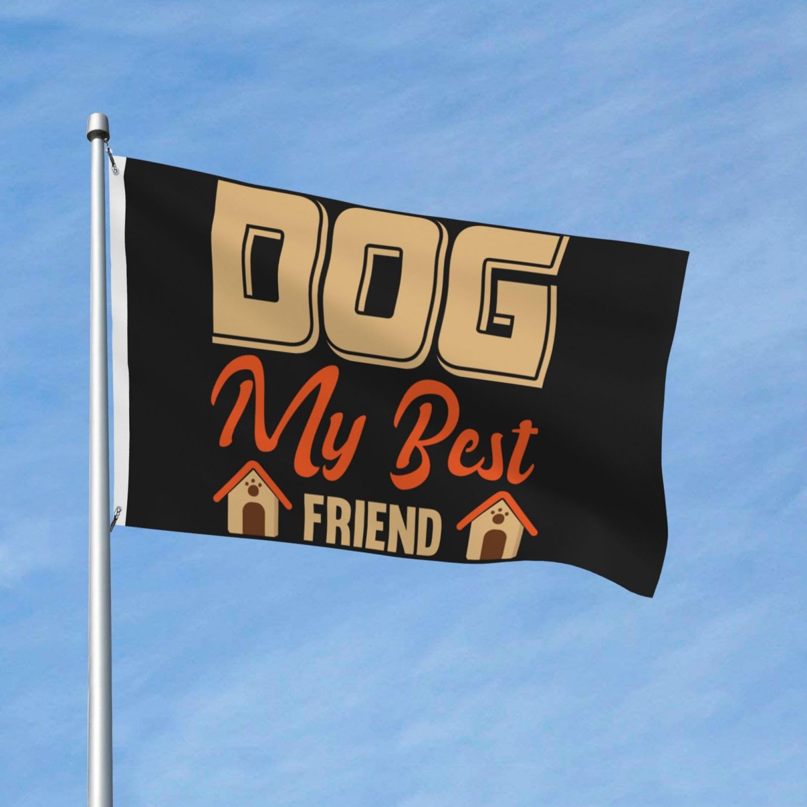 dog my best frient t 3x5ft Garden Flag Indoor Outdoor Decoration both Sided Banner