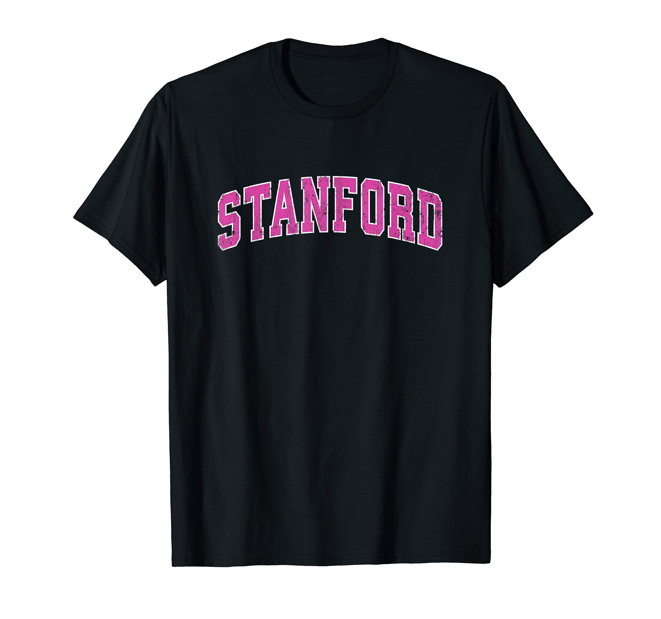 Stanford CA Retro Shirts & GiftsStanford California CA Vintage Sports Design Pink Design T-Shirt