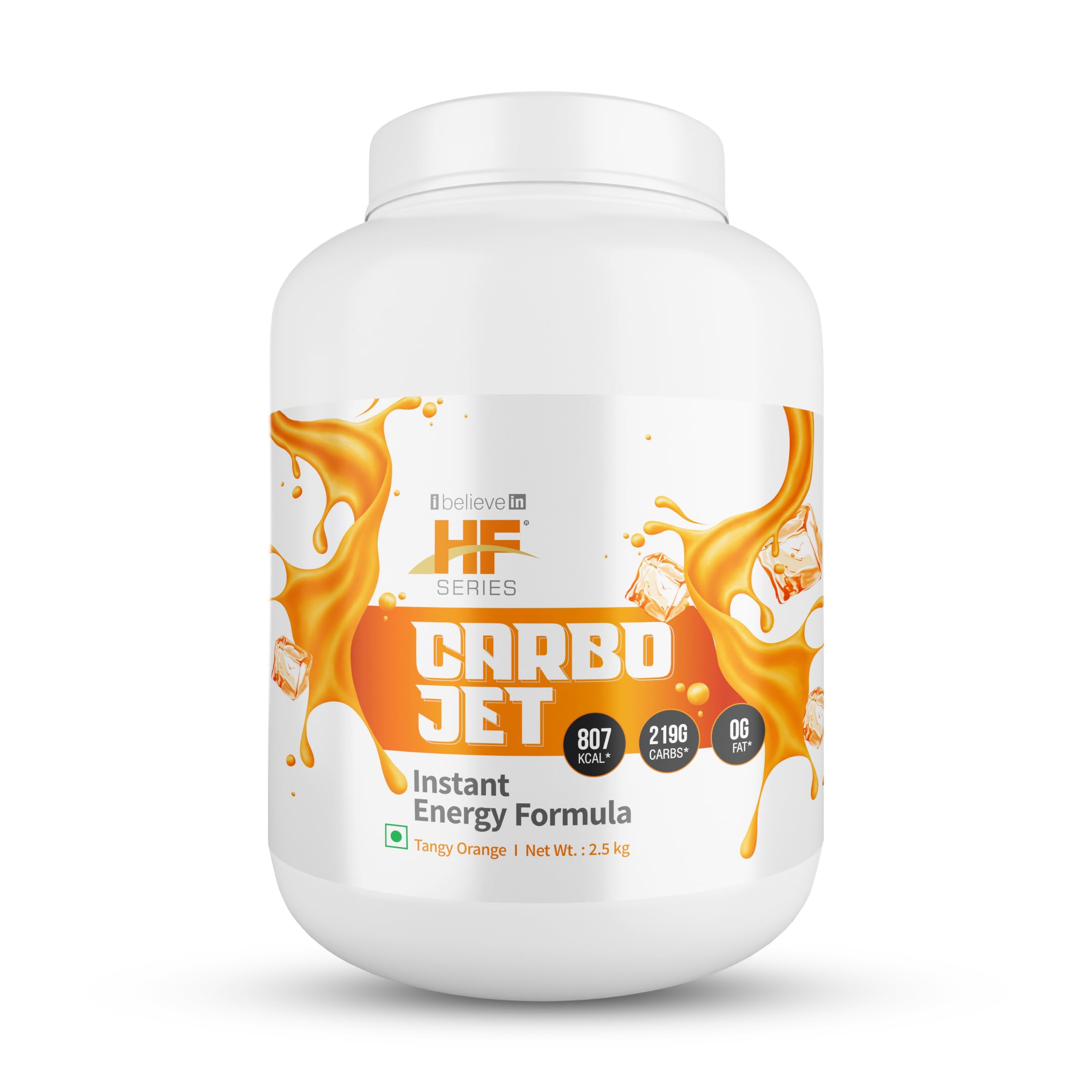 HF Series Carbojet Intra, Post Workout Carb(Energy) Powder | Increase Energy, Build Muscle, Recovery, Hydration (Gluten Free)2.5kg|Flavour-Tangy Orange