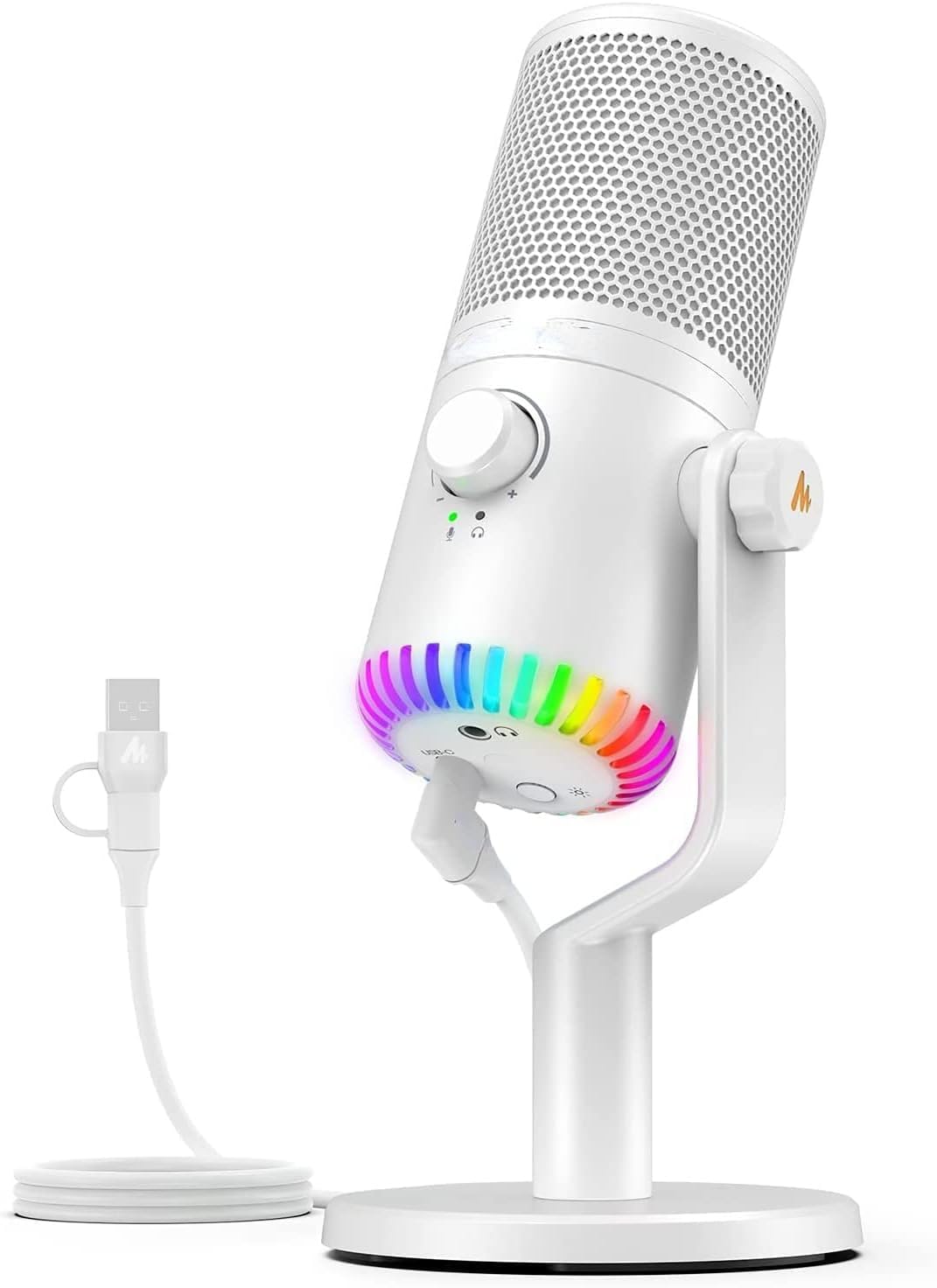 MAONO DM30 Programmable USB Condenser Microphone White