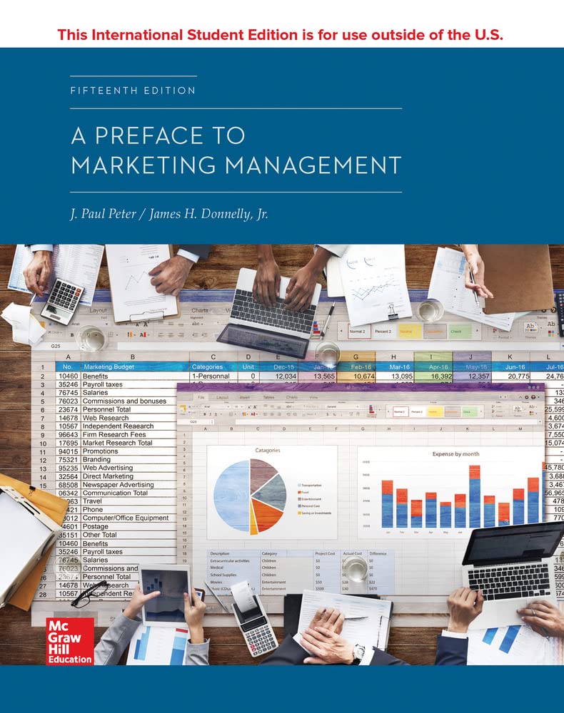 A PREFACE TO MARKETING MANAGEMENT Paperback – International Edition, January 24, 2018