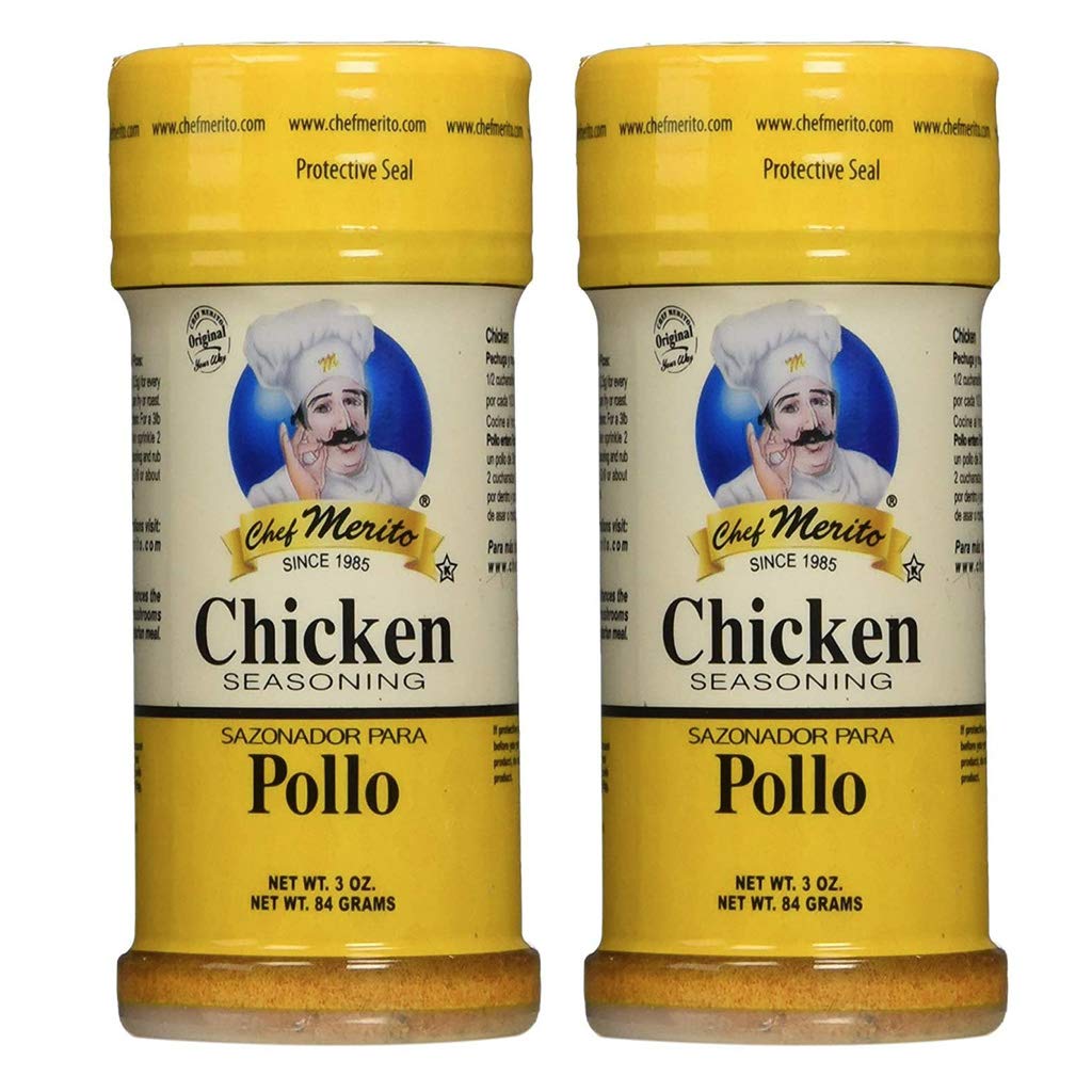 Chef Merito Chicken Seasoning, 3 Ounce (Pack of 2)