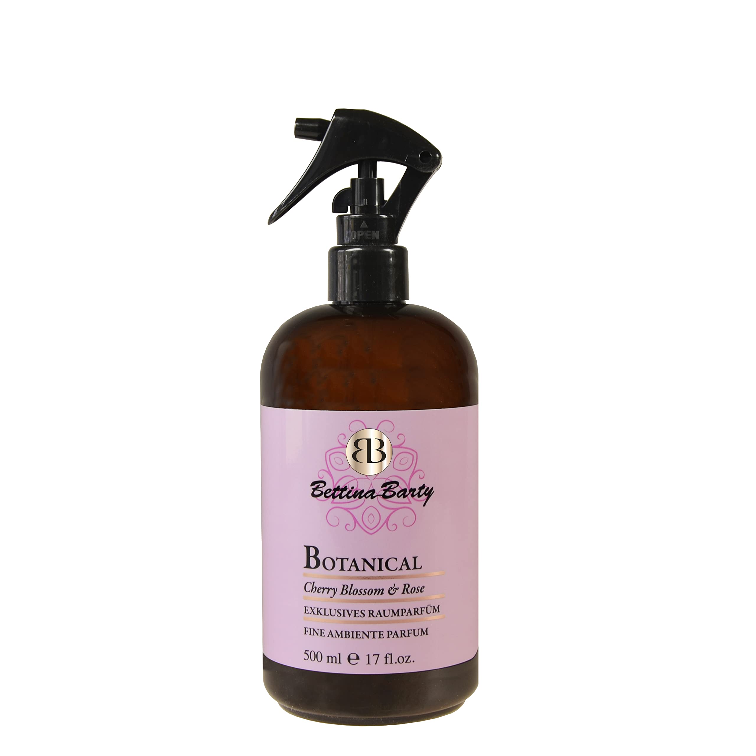 Bettina Barty Botanical Room Spray Air Freshener Made with Essential oils of Cherry Blossom & Rose 500ml